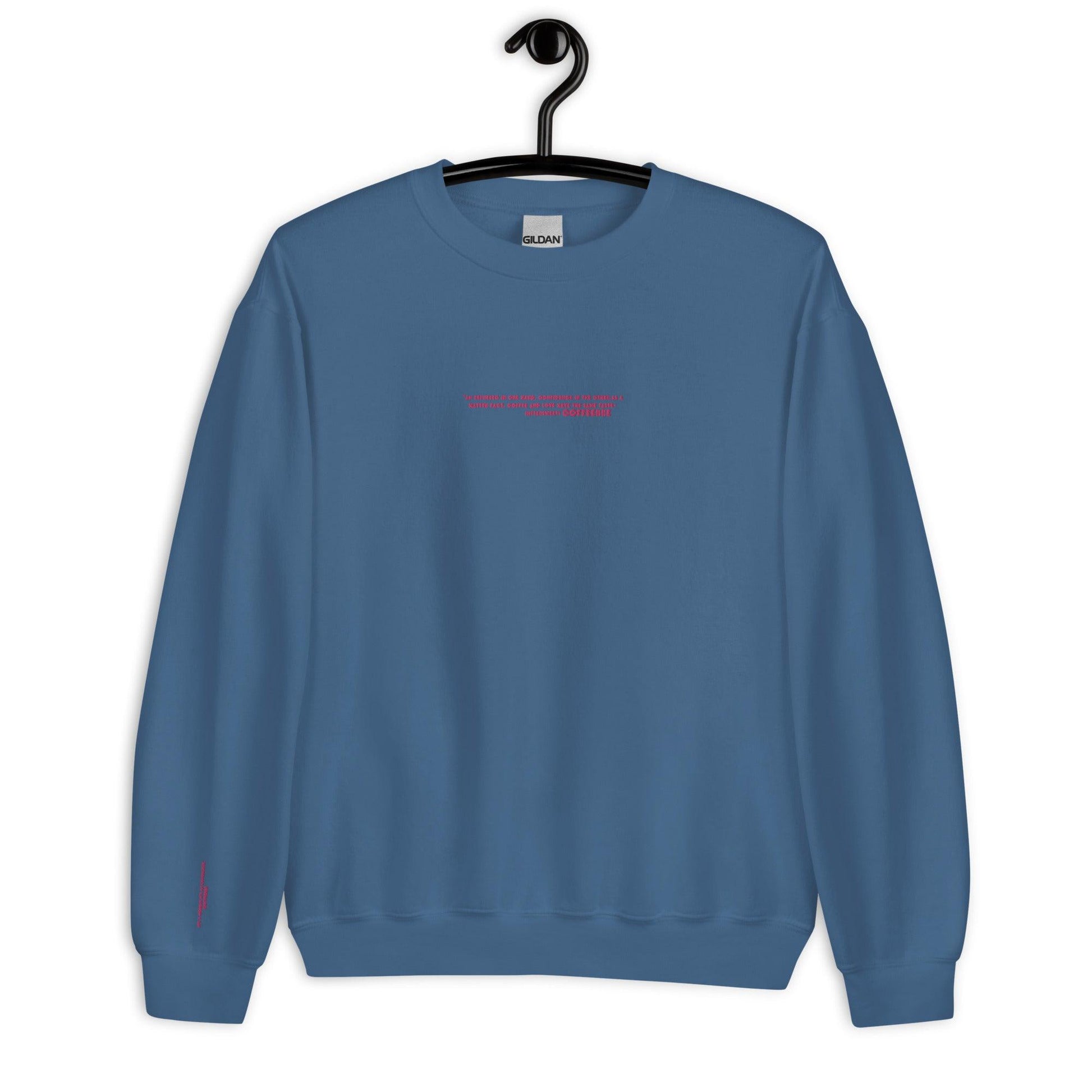Embroidered Lifestyle Crewneck Coffee Unisex Sweatshirts - COFFEEBRE