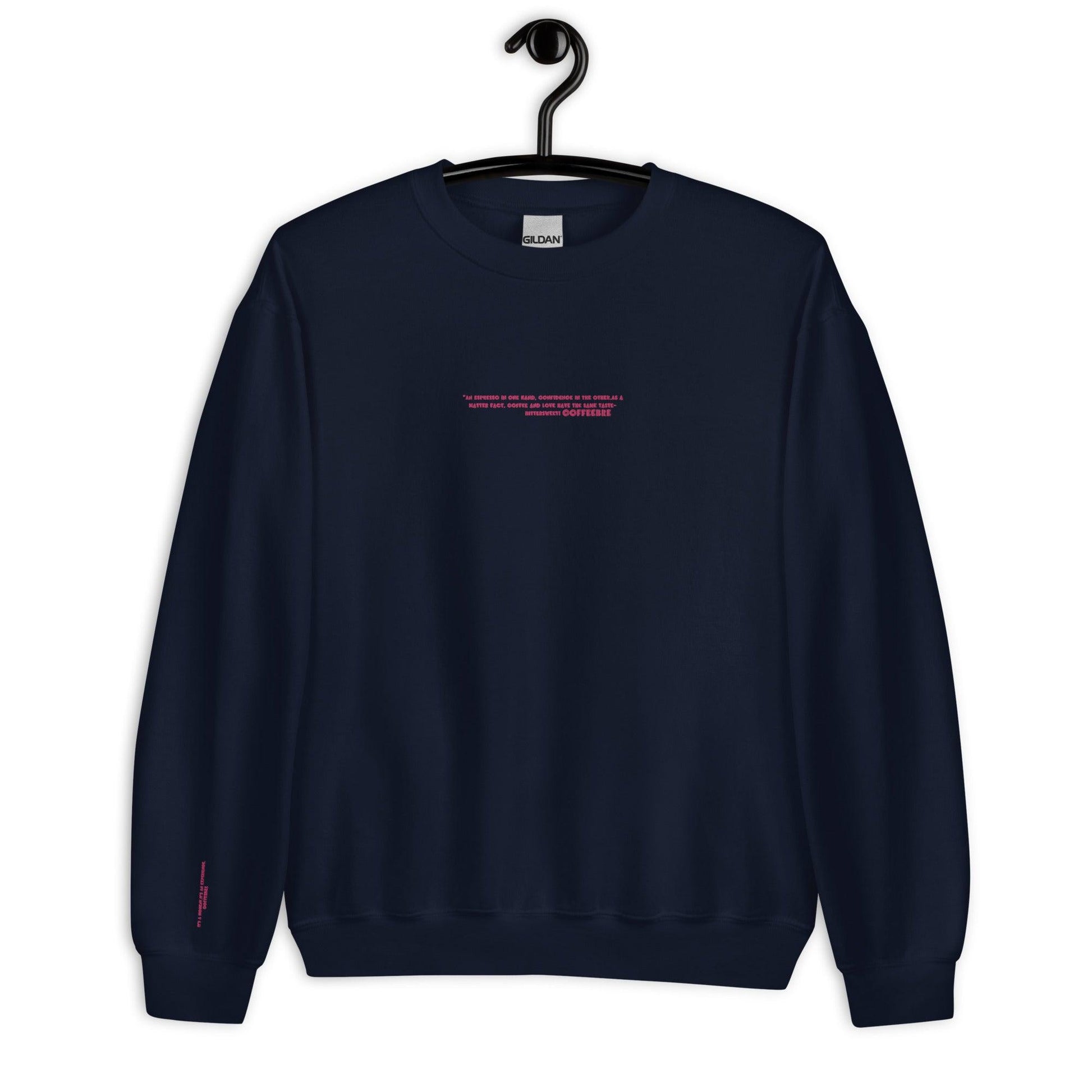 Embroidered Lifestyle Crewneck Coffee Unisex Sweatshirts - COFFEEBRE