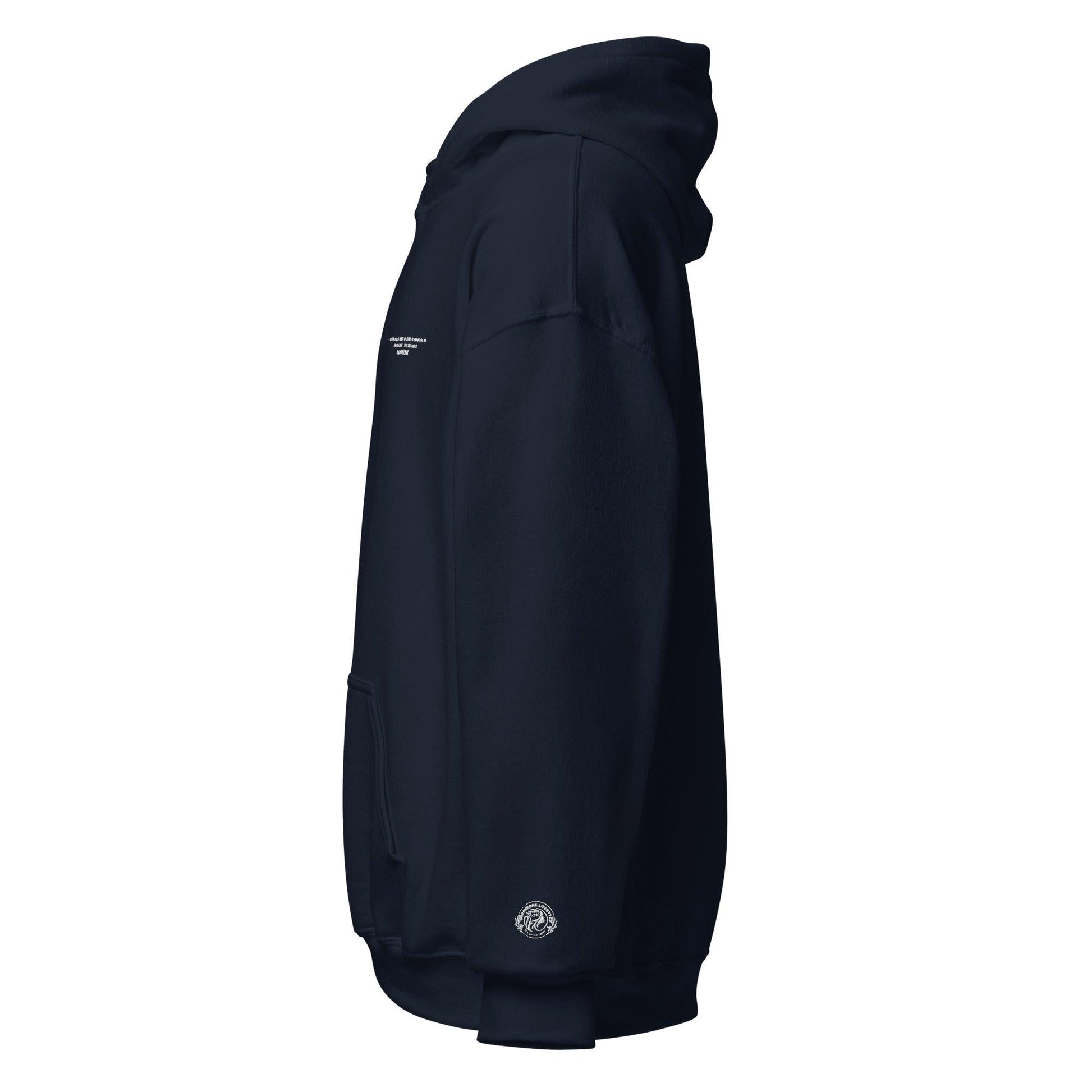 Embroidered Unisex Hooded Pullover - COFFEEBRE