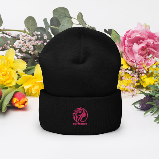 Embroidery Cuffed Beanie Gift - COFFEEBRE