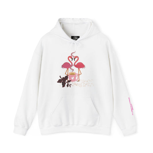 Flamingo Coffee Date Hooded Sweatshirt - COFFEEBRE
