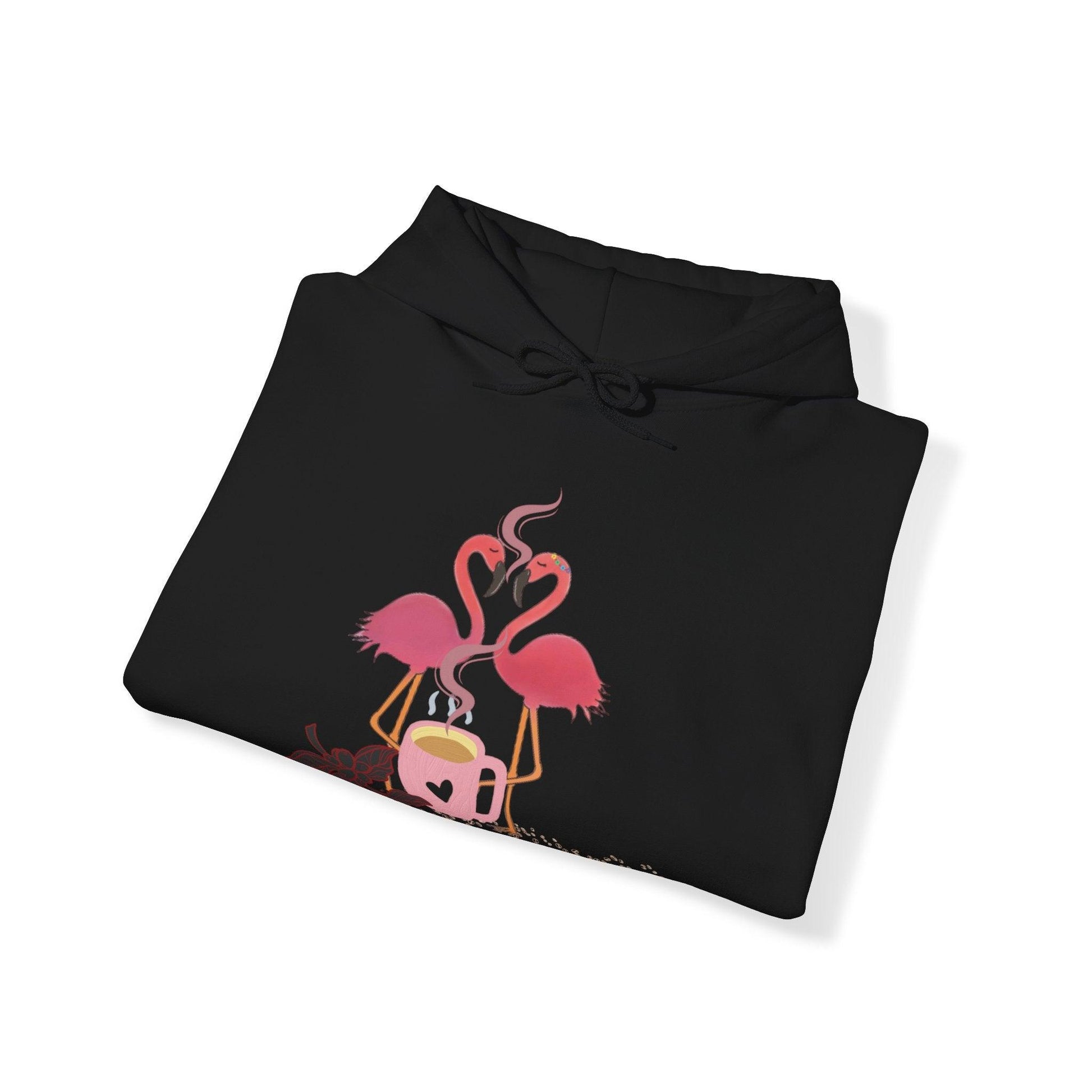 Flamingo Coffee Date Hooded Sweatshirt - COFFEEBRE