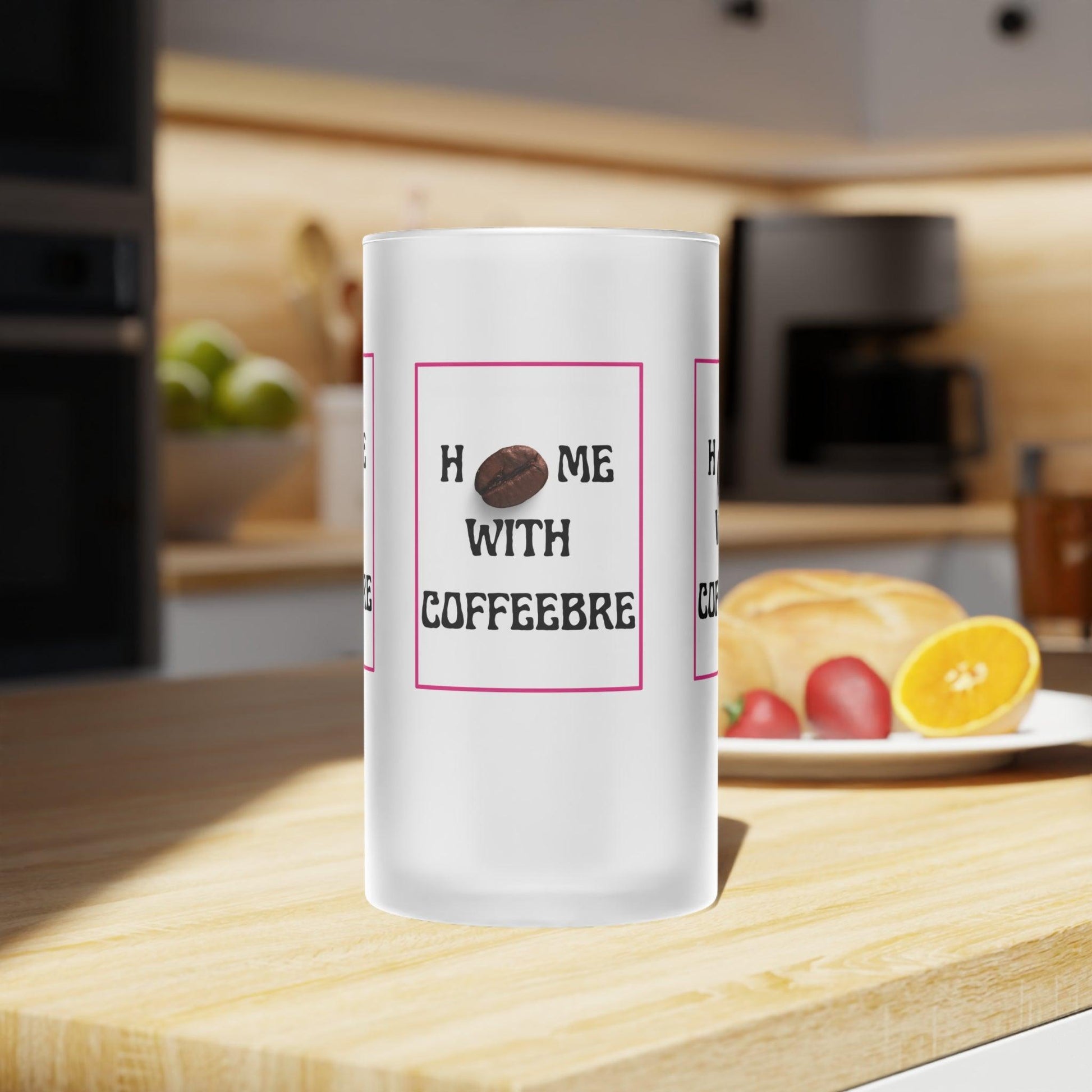 Home With Coffeebre Frosted Glass Latte Mug - COFFEEBRE