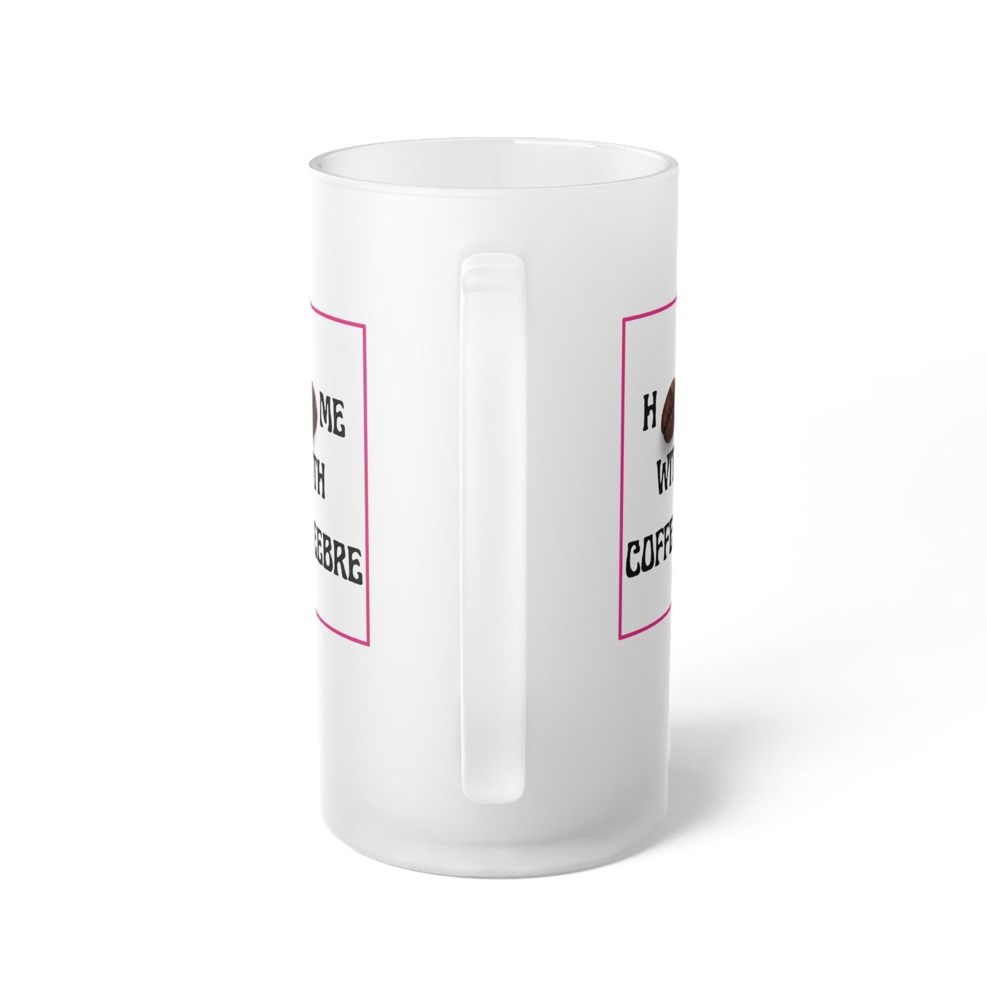 Home With Coffeebre Frosted Glass Latte Mug - COFFEEBRE