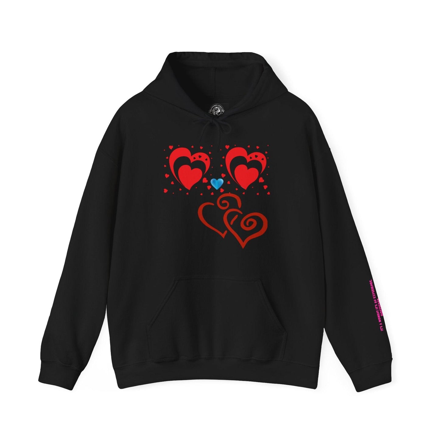 Love Heart Hooded Sweatshirt - COFFEEBRE