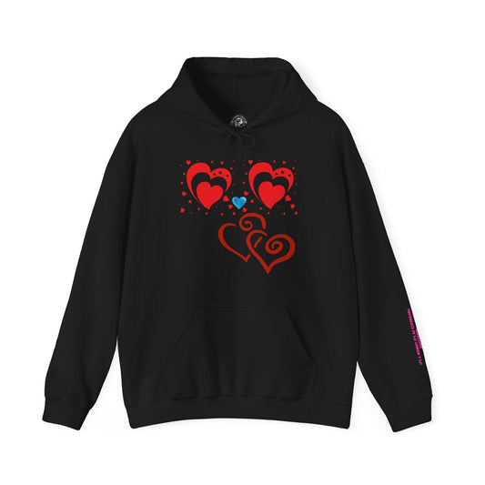 Love Heart Hooded Sweatshirt - COFFEEBRE