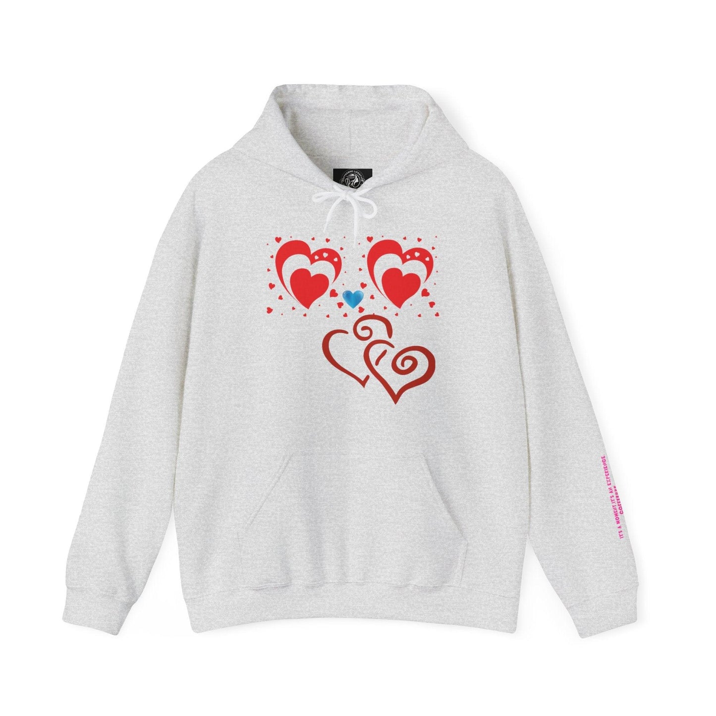 Love Heart Hooded Sweatshirt - COFFEEBRE