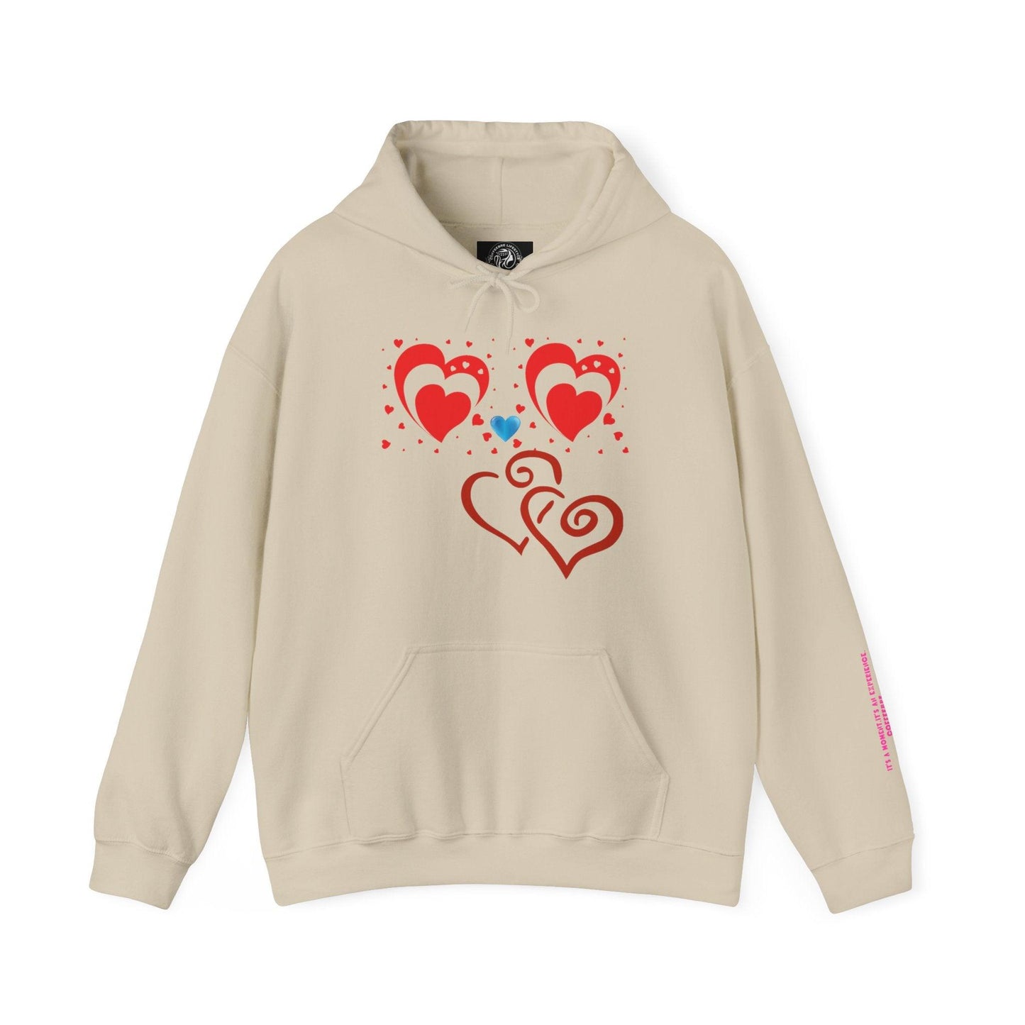 Love Heart Hooded Sweatshirt - COFFEEBRE