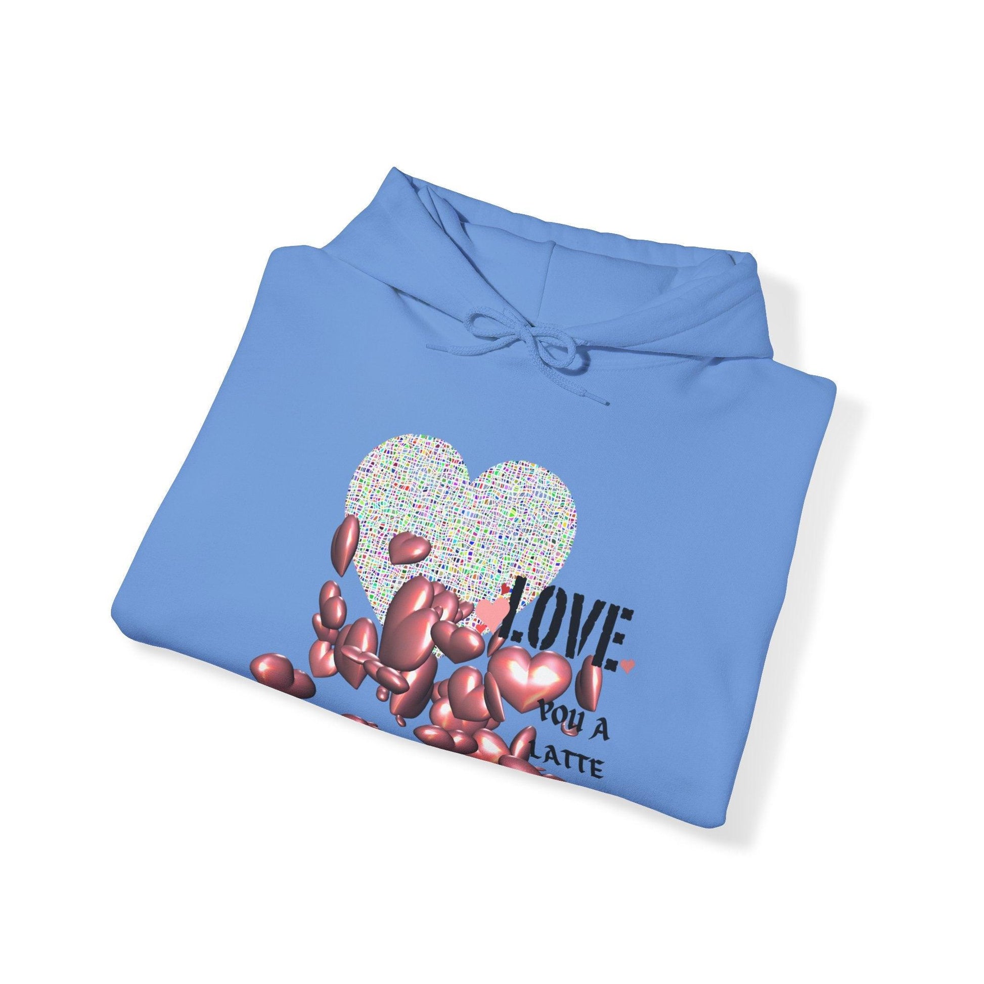 Love You a Latte Hooded Sweatshirt - COFFEEBRE