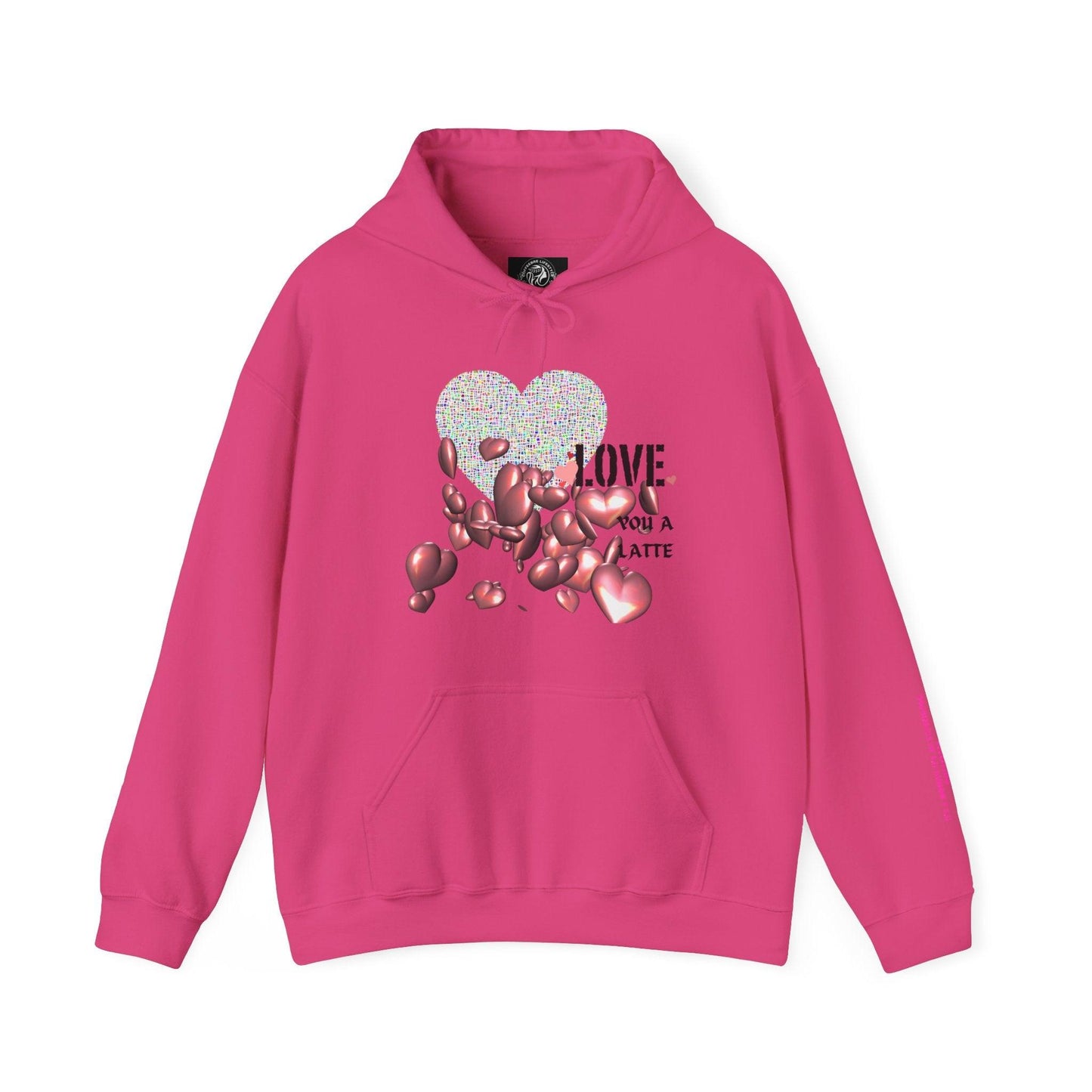 Love You a Latte Hooded Sweatshirt - COFFEEBRE