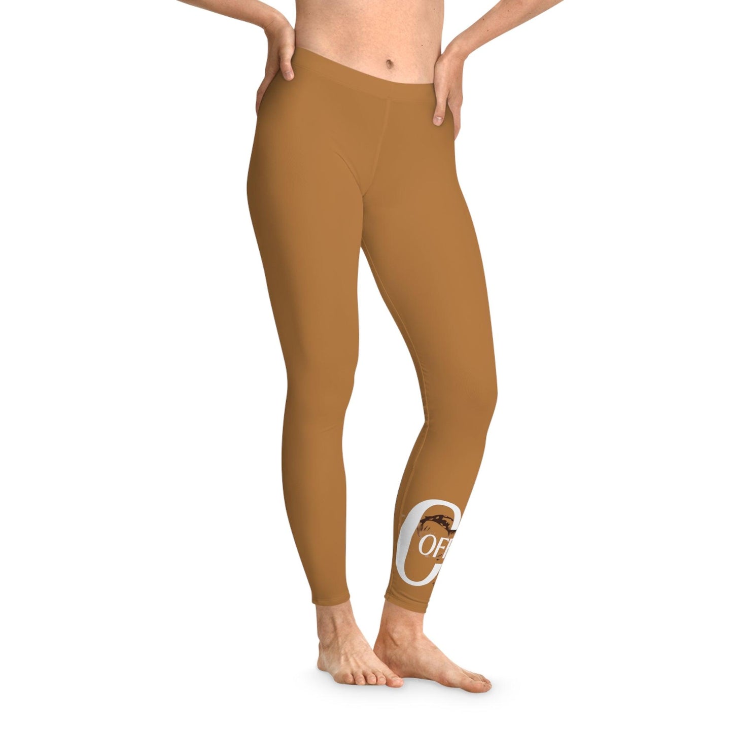 Mocha Stretchy Leggings - COFFEEBRE