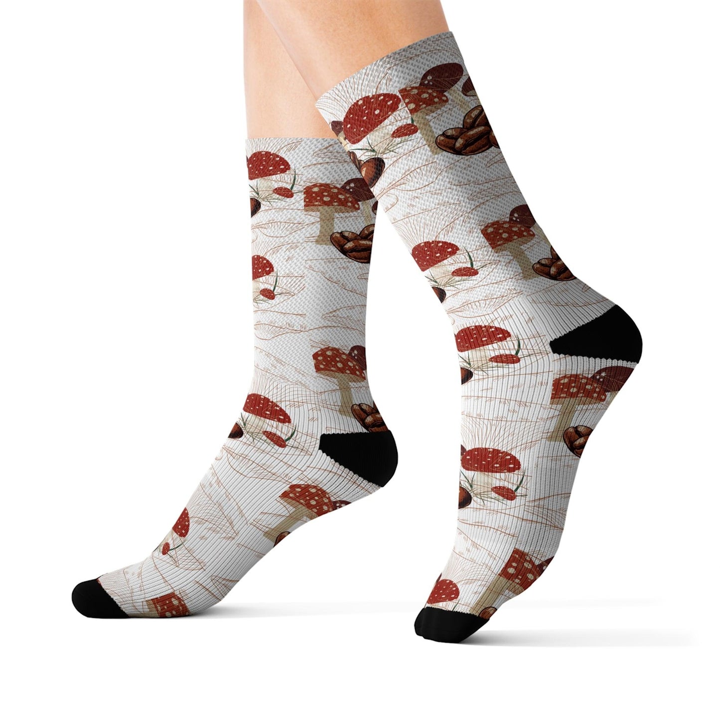 Mushroom Coffee Socks Gift