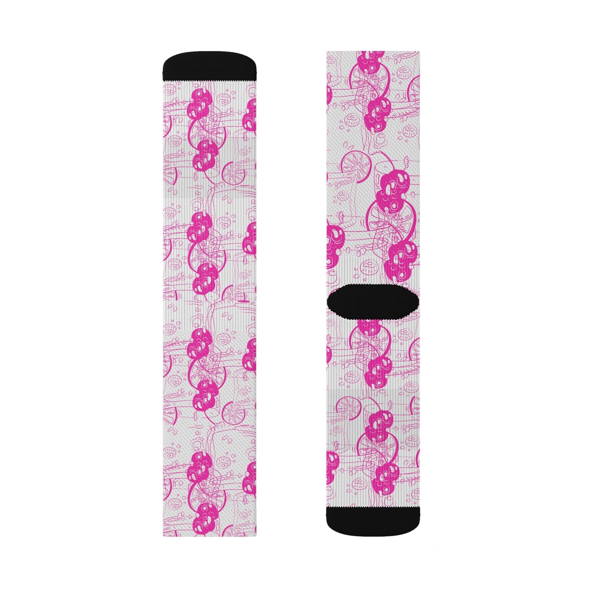 Pink Gin Cocktail Socks Gift