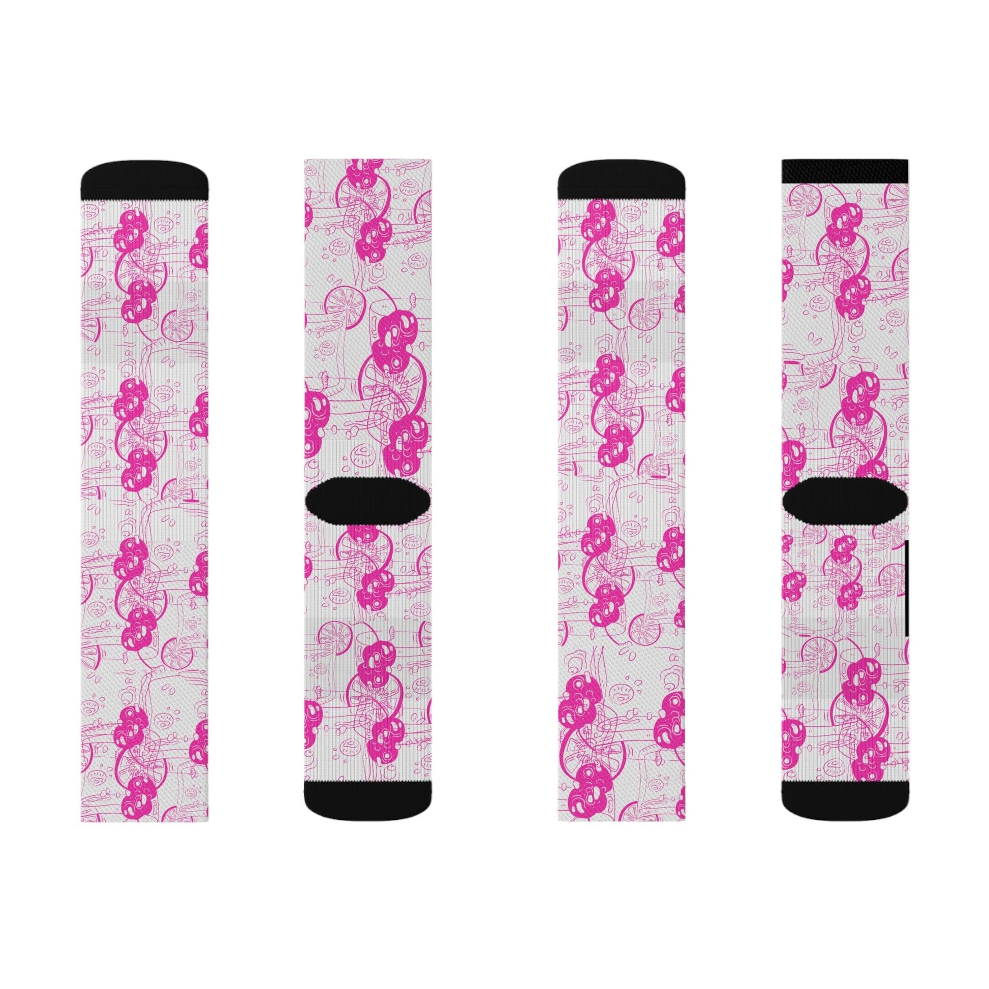 Pink Gin Cocktail Socks Gift