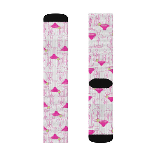 Pink Margarita and Lime Socks Gift