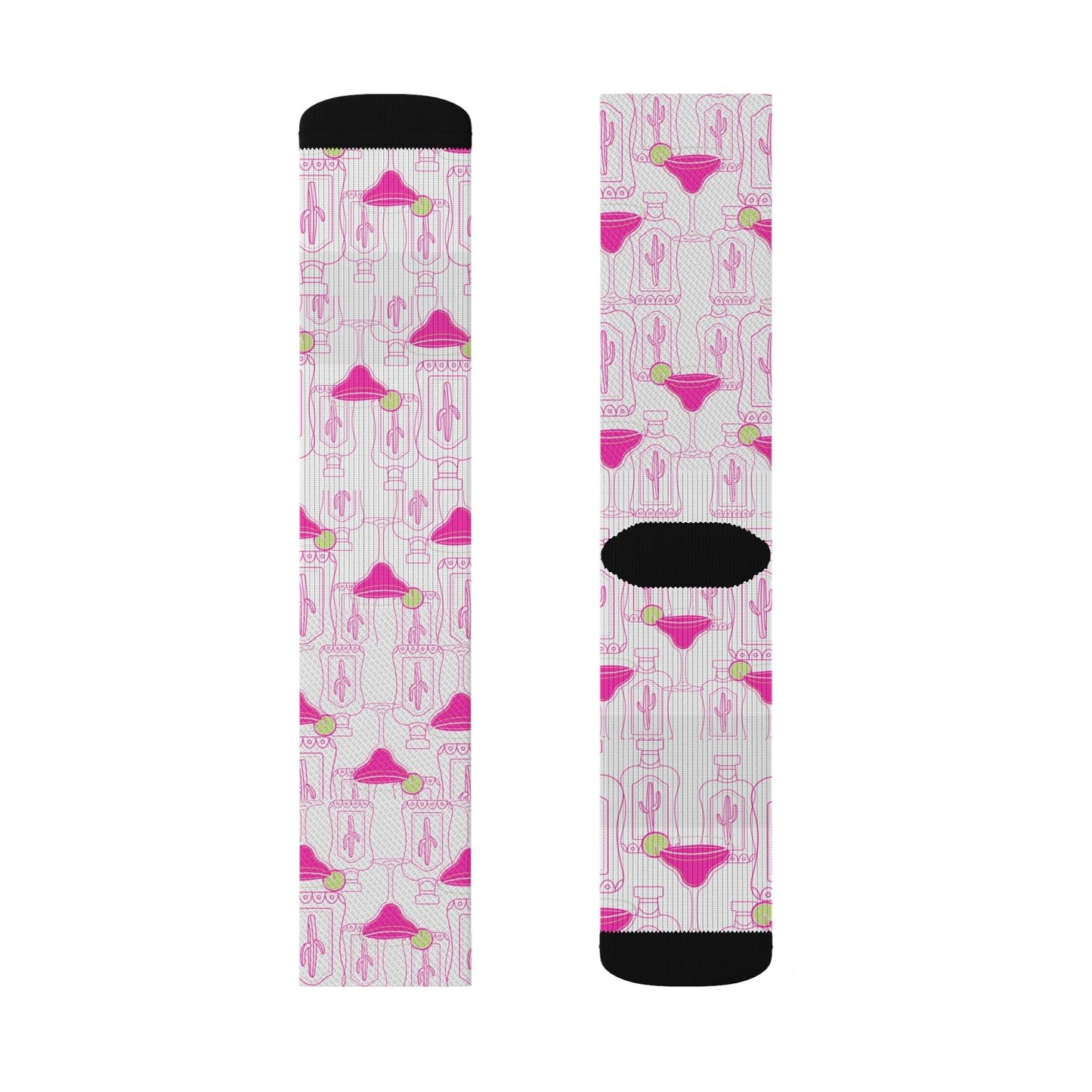 Pink Margarita and Lime Socks Gift