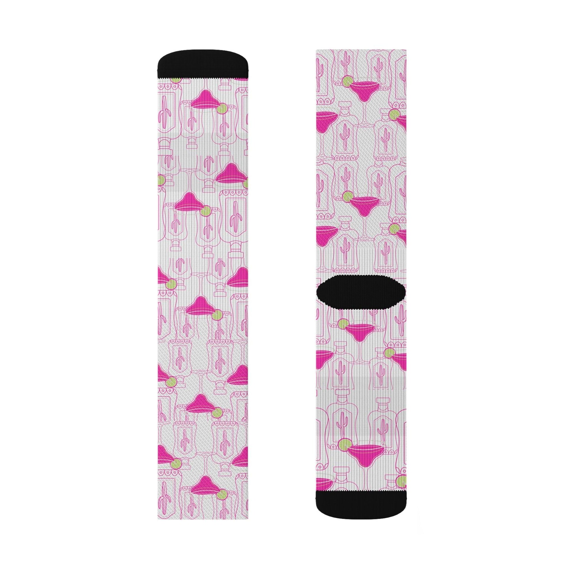 Pink Margarita and Lime Socks Gift