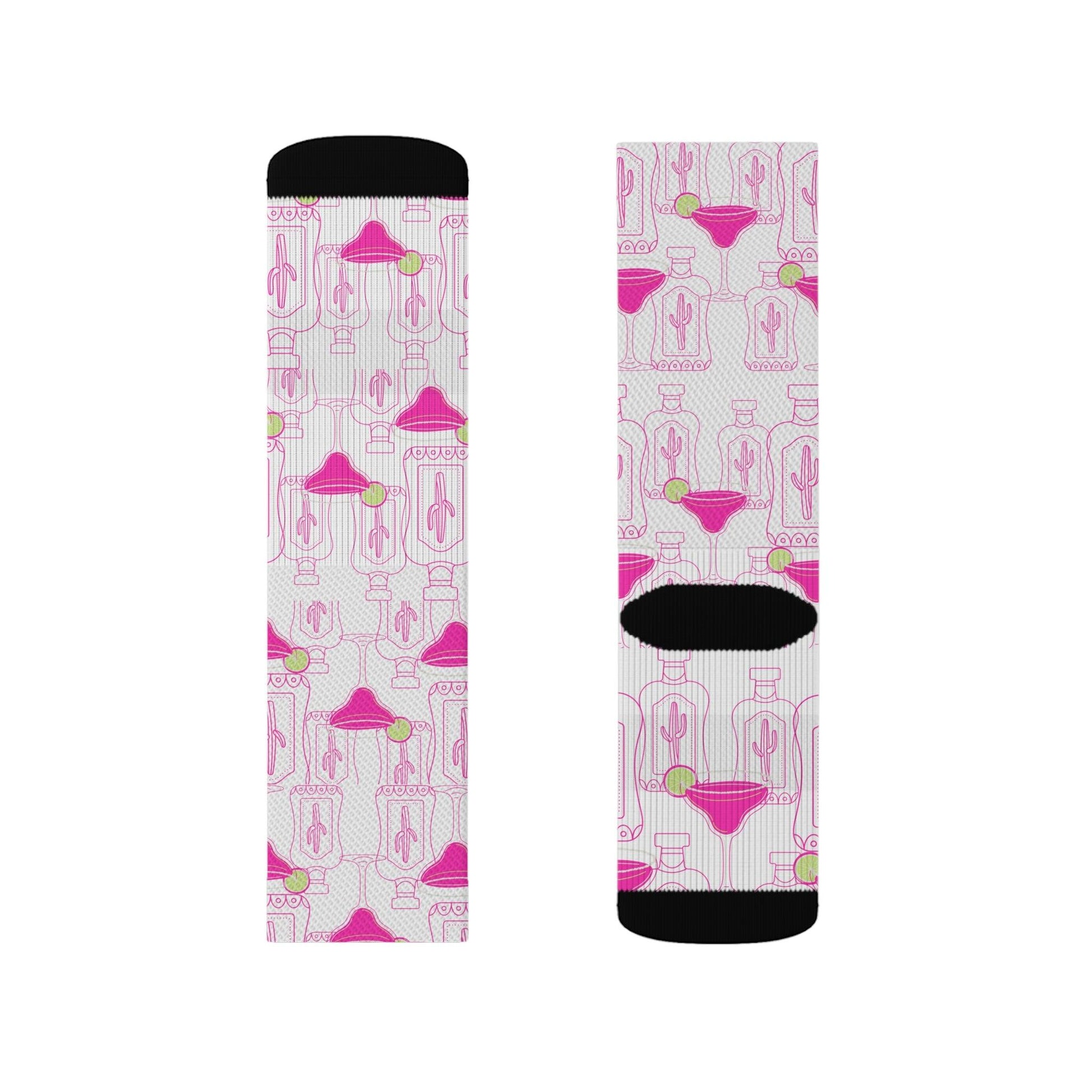 Pink Margarita and Lime Socks Gift