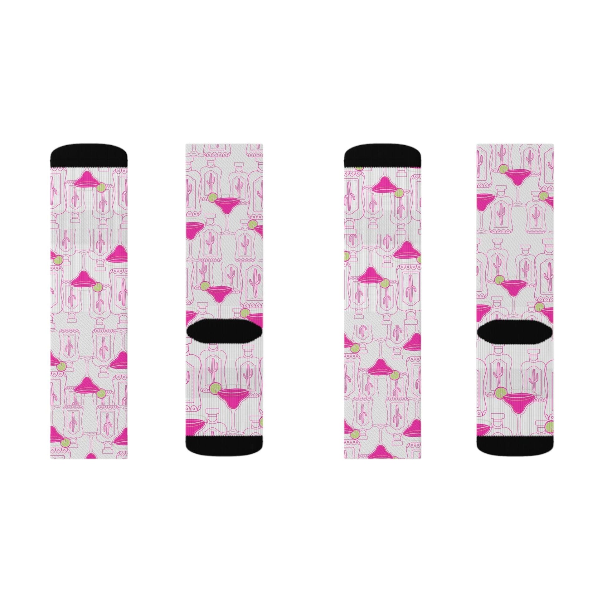 Pink Margarita and Lime Socks Gift