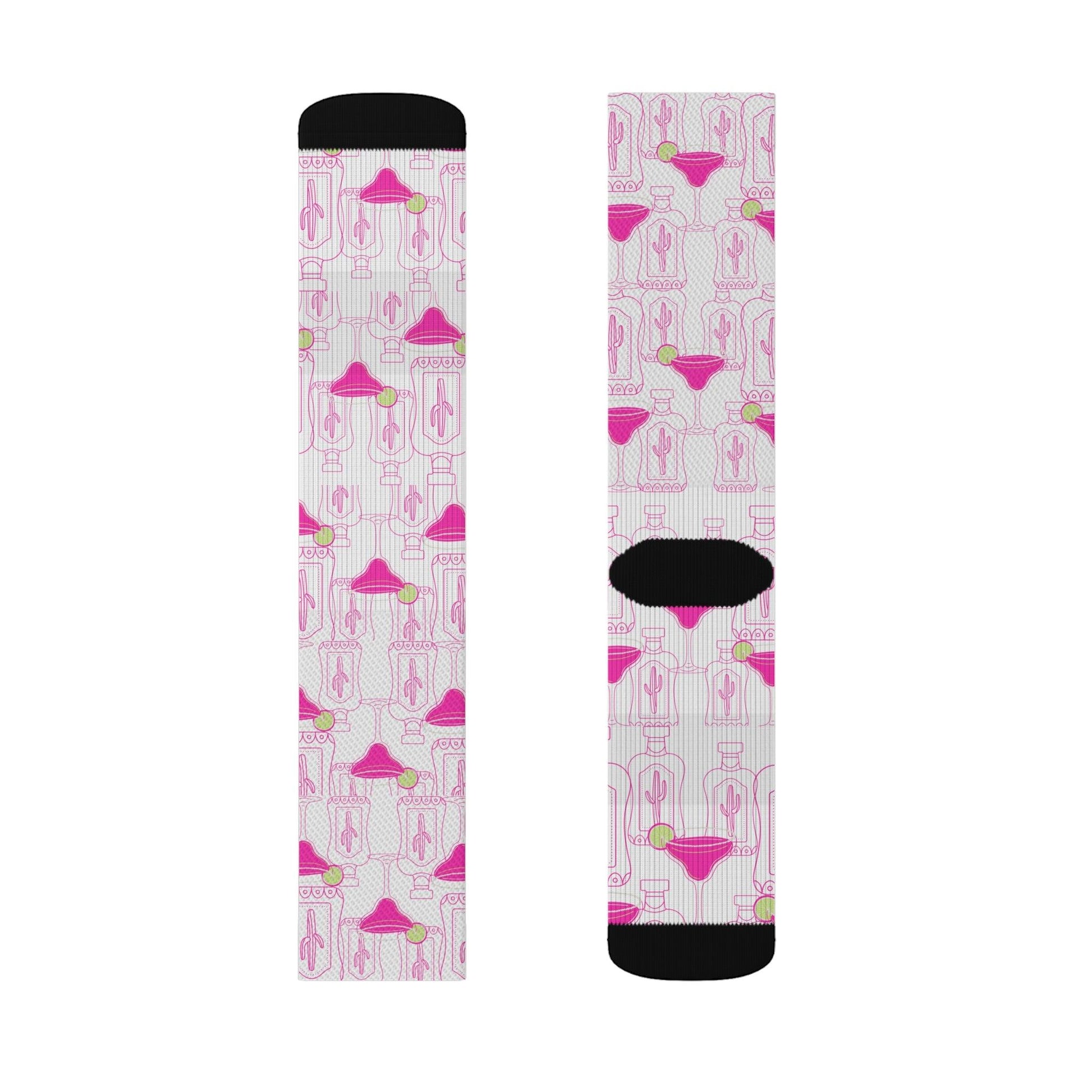 Pink Margarita and Lime Socks Gift