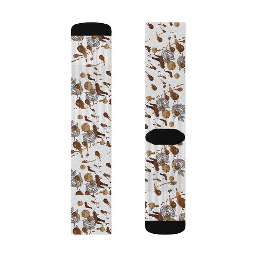 Sticky Coffee Mess and Leaf Socks Gift