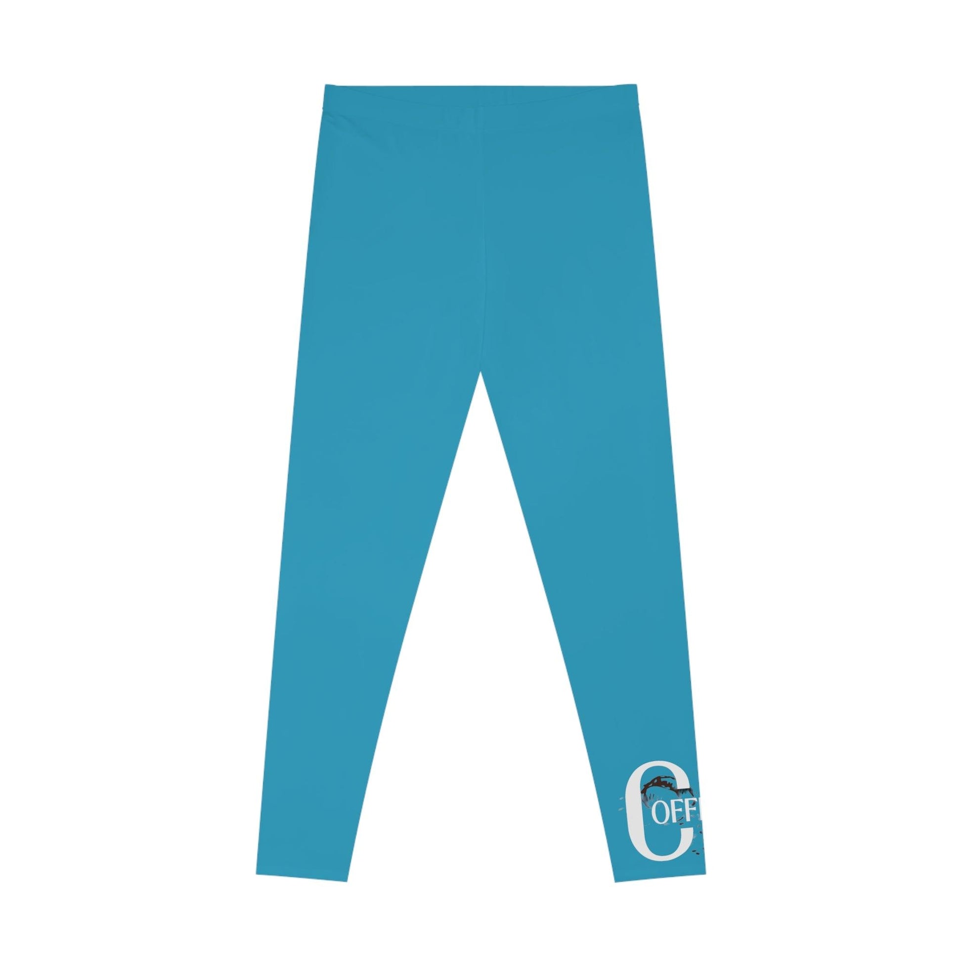 Stretchy Turquoise Leggings - COFFEEBRE