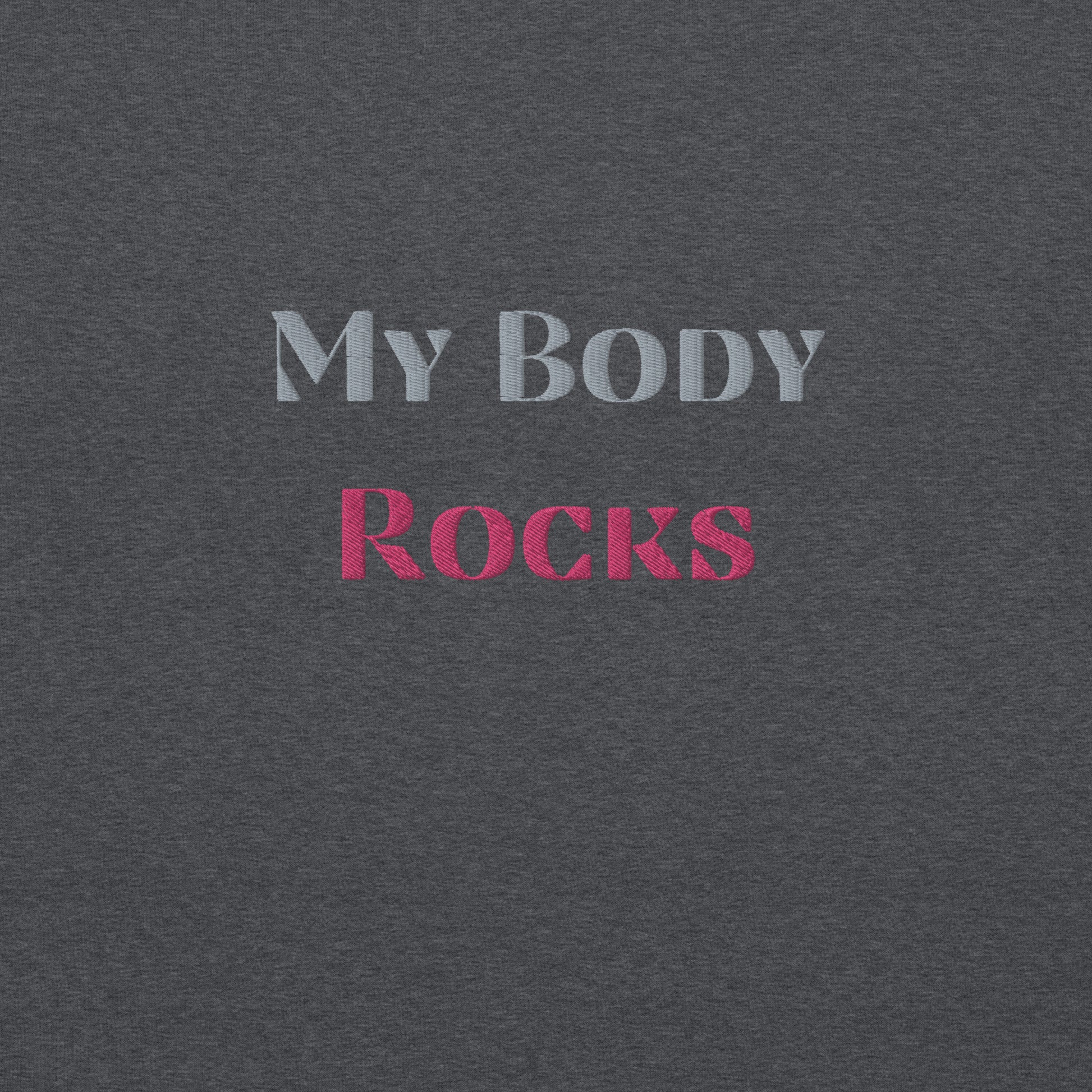 My Body Rocks Embroidered Sweatshirt - COFFEEBRE