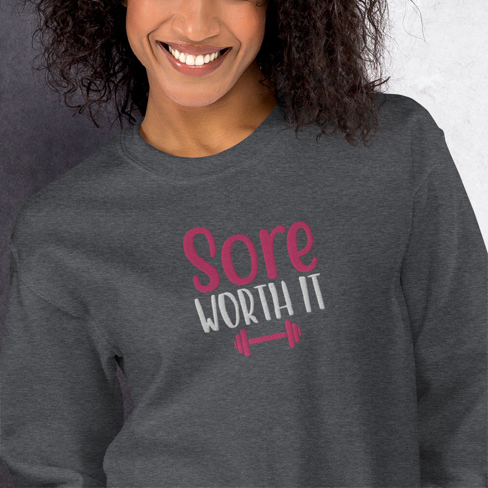 Sore Without it Embroidered Sweatshirt - COFFEEBRE