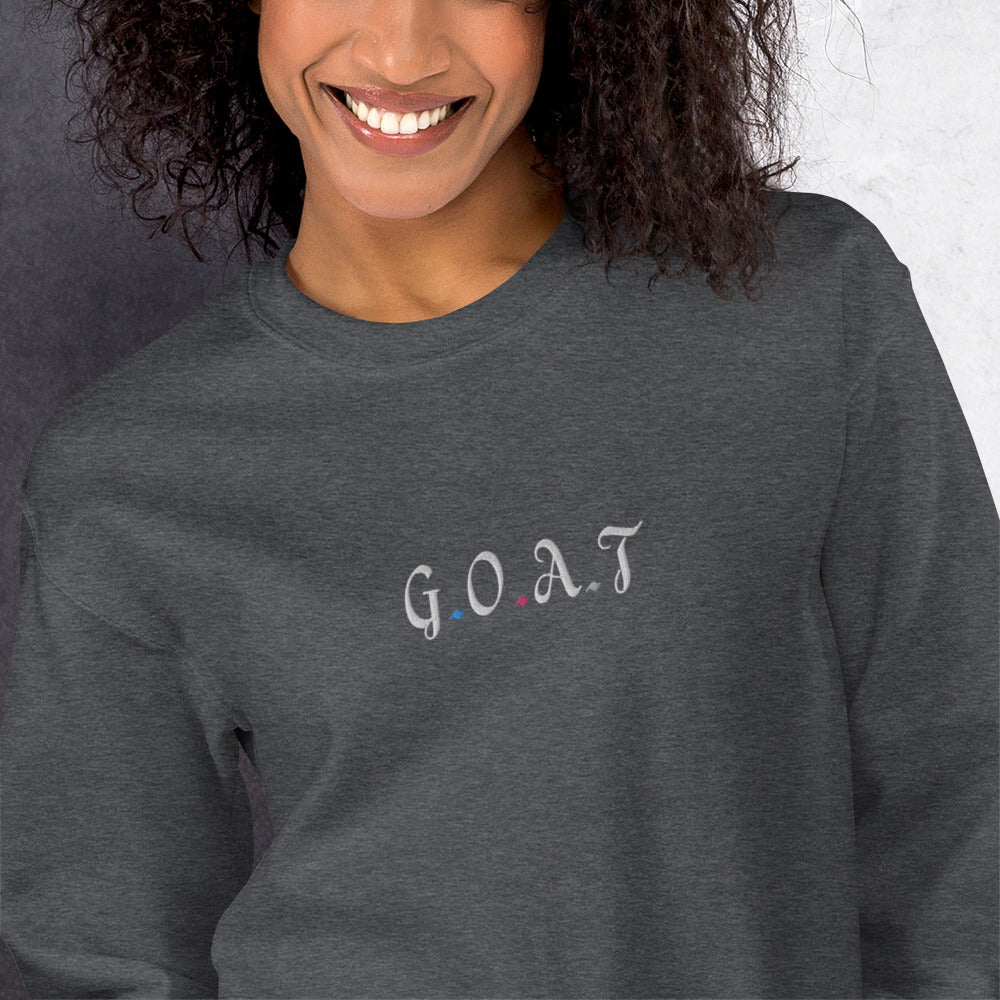 Embroidered Fitness Athletic Sweatshirt - COFFEEBRE