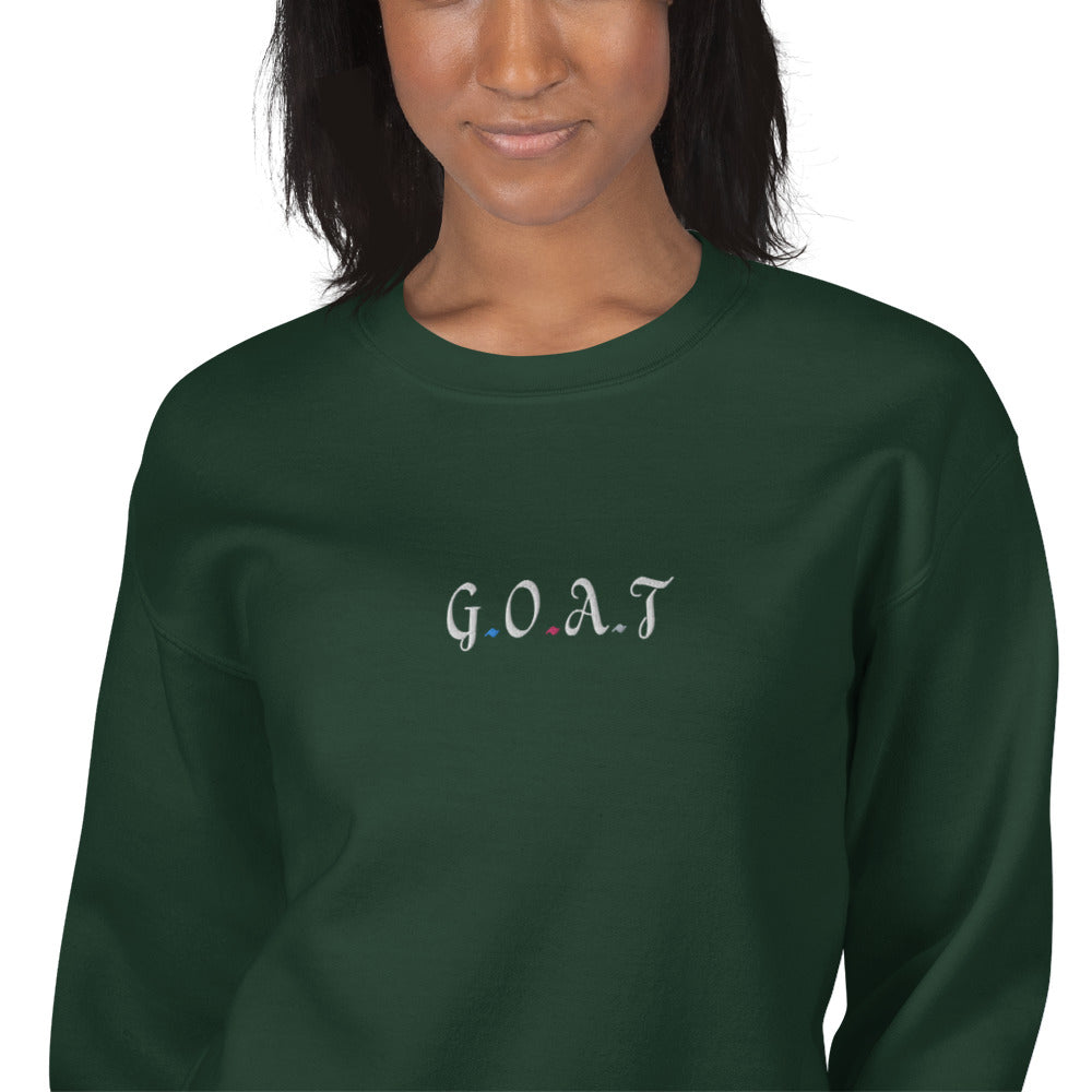 Embroidered Fitness Athletic Sweatshirt - COFFEEBRE