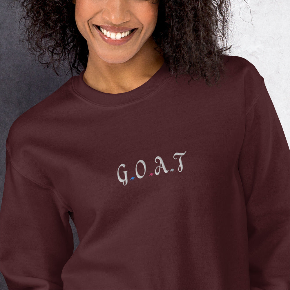 Embroidered Fitness Athletic Sweatshirt - COFFEEBRE
