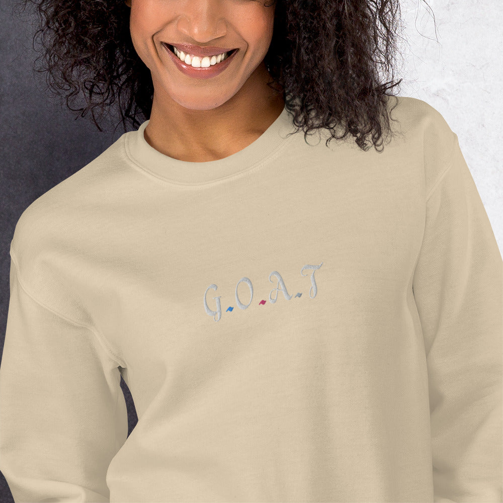 Embroidered Fitness Athletic Sweatshirt - COFFEEBRE