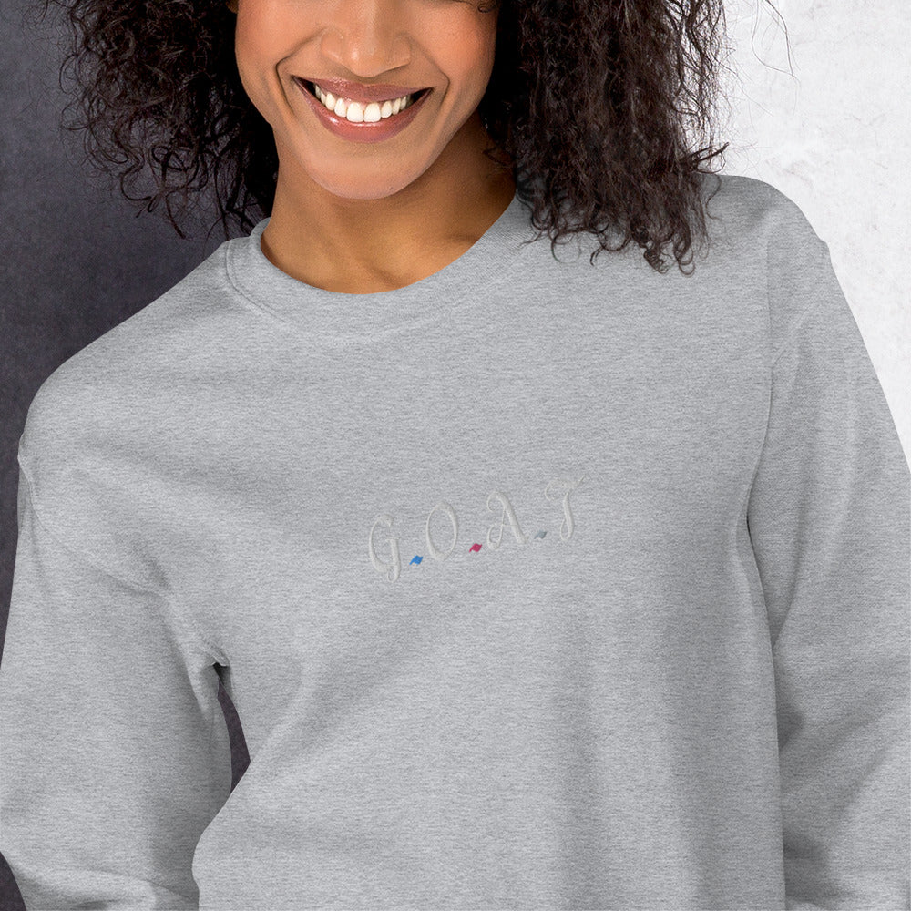Embroidered Fitness Athletic Sweatshirt - COFFEEBRE
