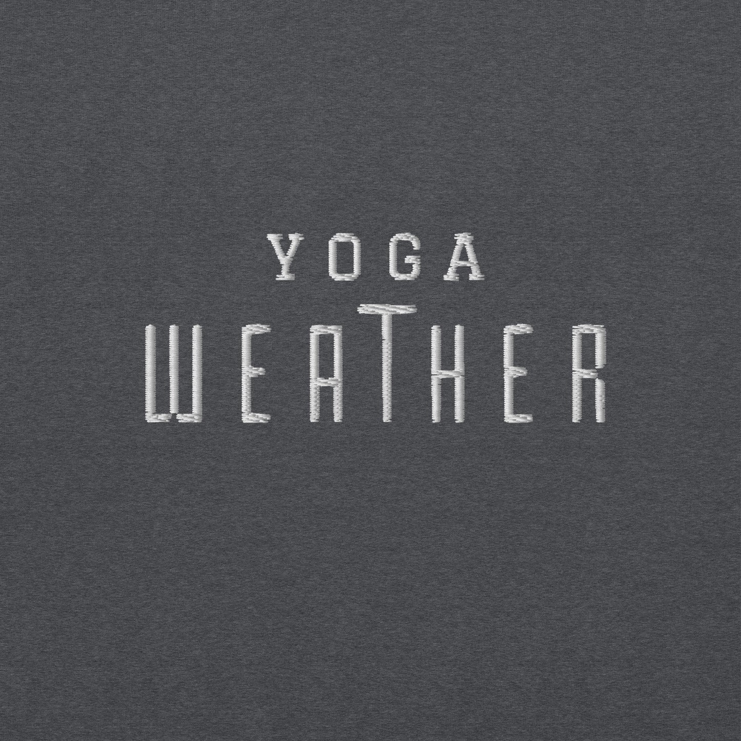 Embroidered Yoga Weather Hoodie  - COFFEEBRE