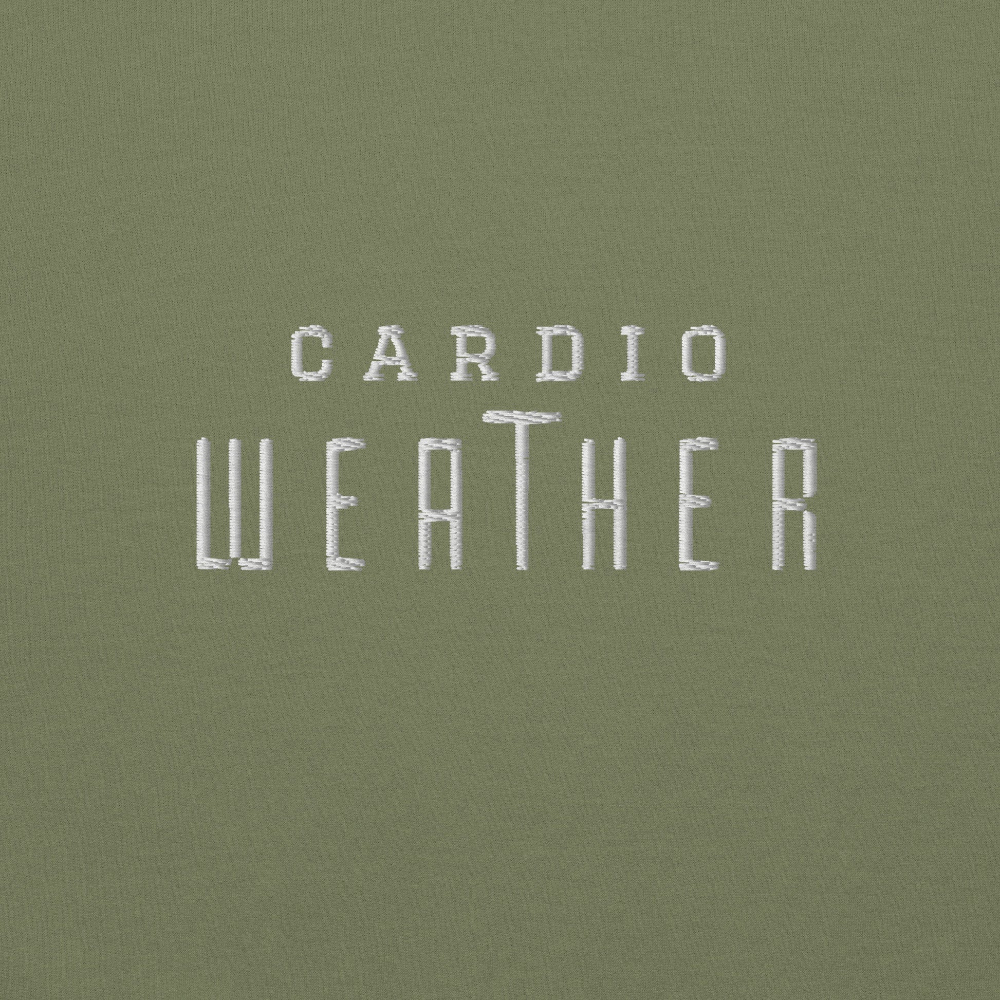 Cardio Weather Embroidered Athletic Hoodie - COFFEEBRE