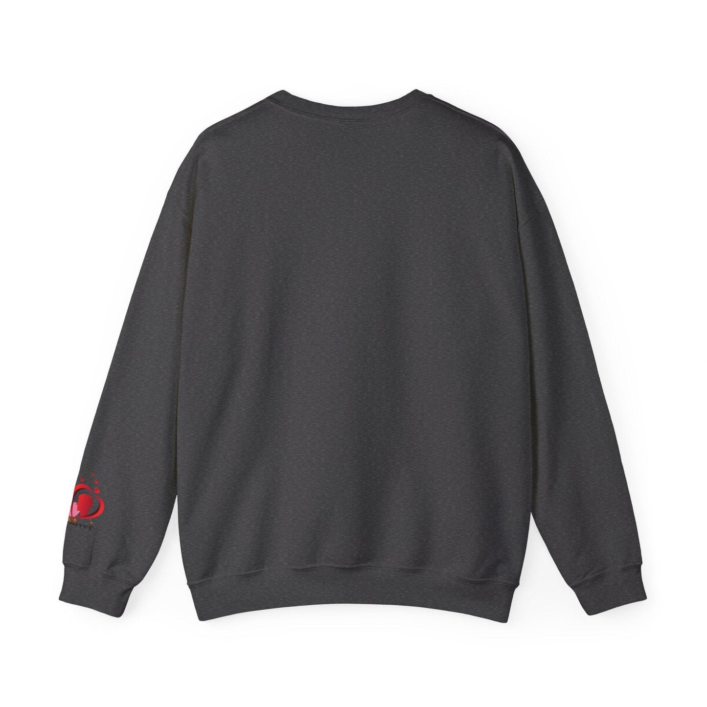 Unisex Red Heart Valentine Crewneck Sweatshirt - COFFEEBRE