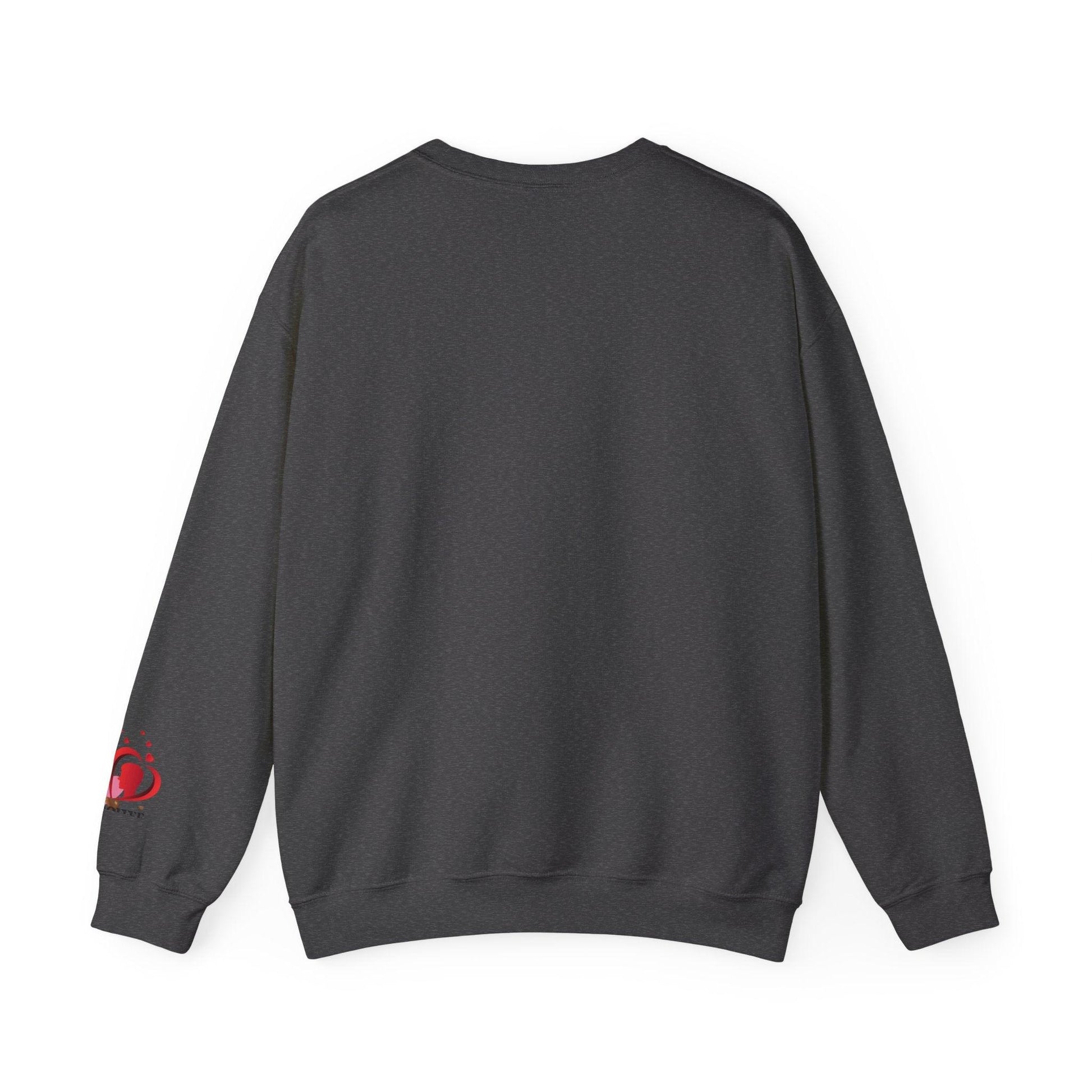 Unisex Red Heart Valentine Crewneck Sweatshirt - COFFEEBRE