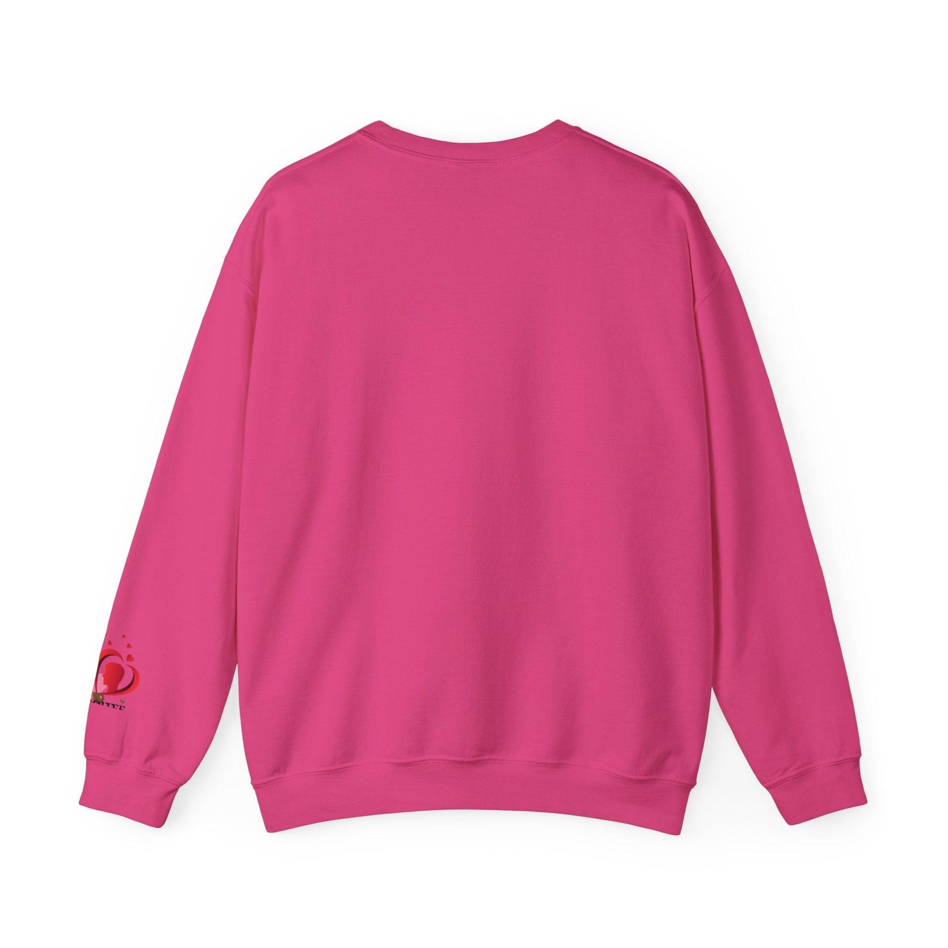Unisex Red Heart Valentine Crewneck Sweatshirt - COFFEEBRE