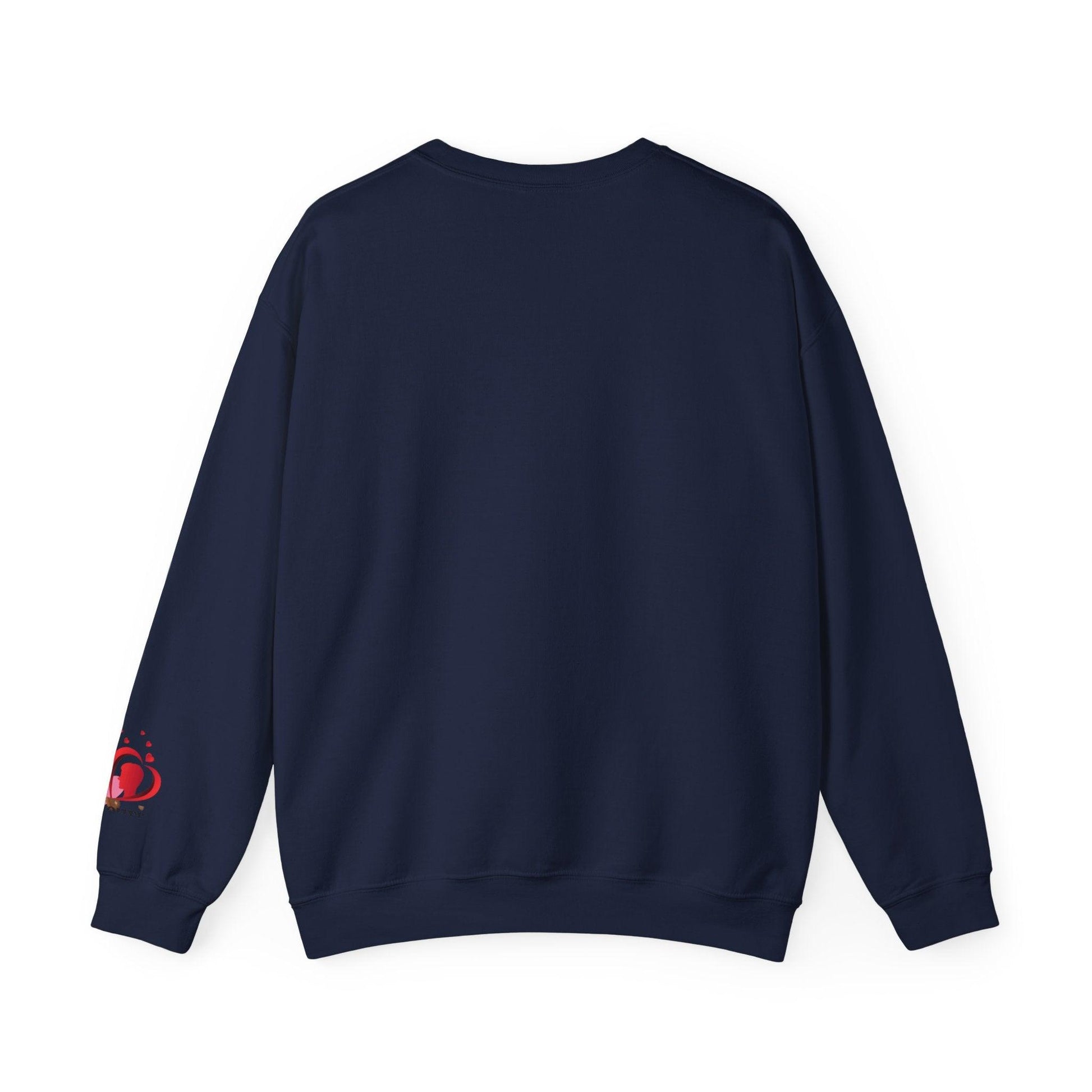 Unisex Red Heart Valentine Crewneck Sweatshirt - COFFEEBRE