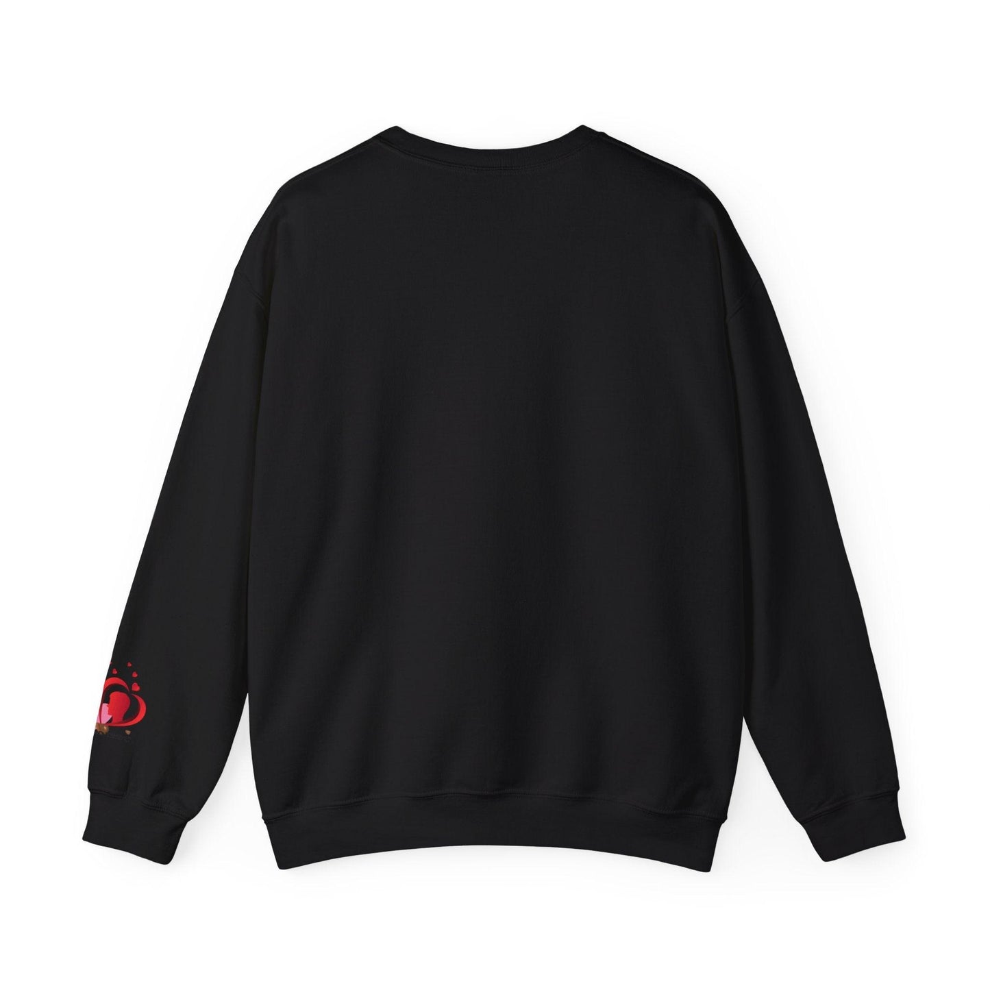 Unisex Red Heart Valentine Crewneck Sweatshirt - COFFEEBRE
