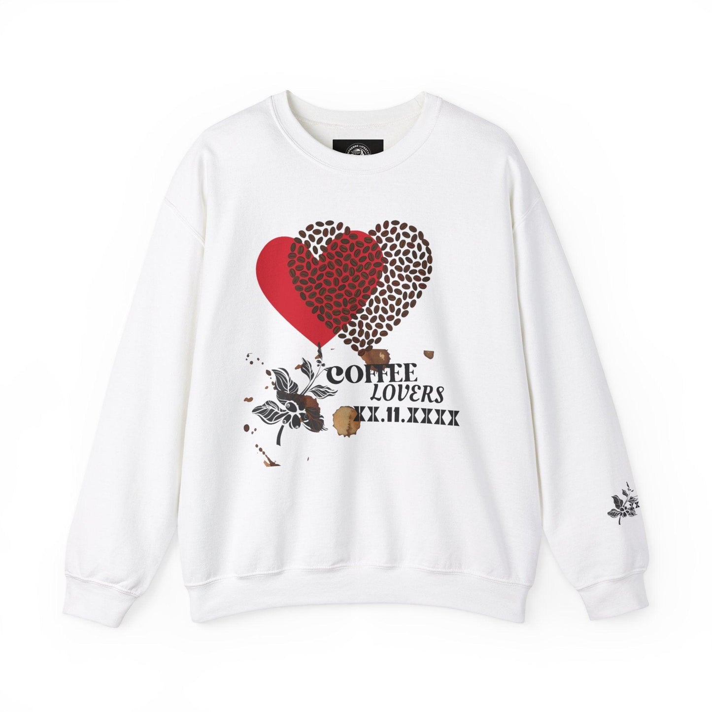 Valentine's Coffee Bean Heart Unisex Crewneck Sweatshirt - COFFEEBRE