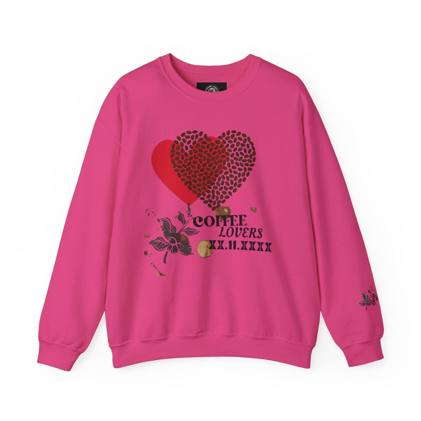 Valentine's Coffee Bean Heart Unisex Crewneck Sweatshirt - COFFEEBRE