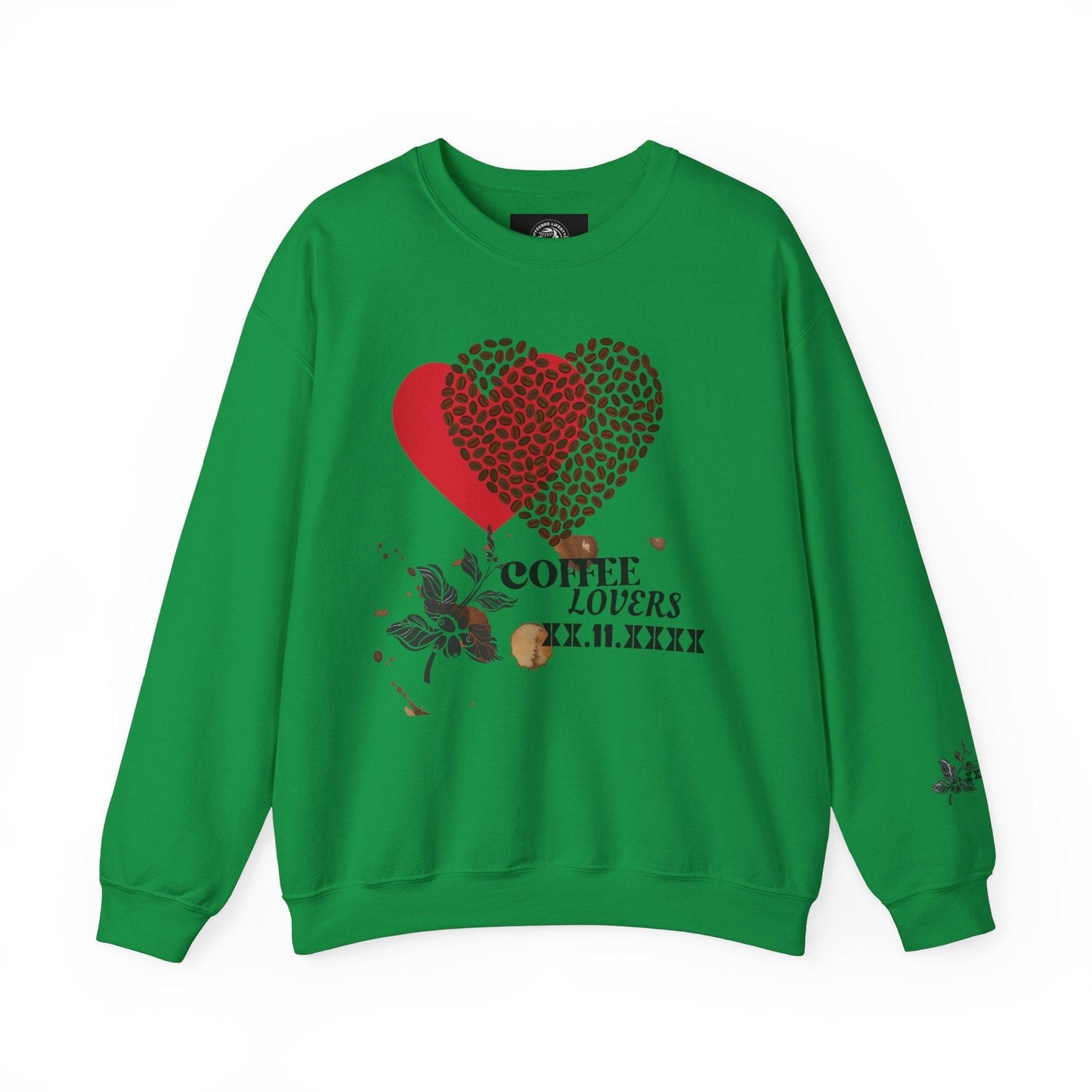 Valentine's Coffee Bean Heart Unisex Crewneck Sweatshirt - COFFEEBRE