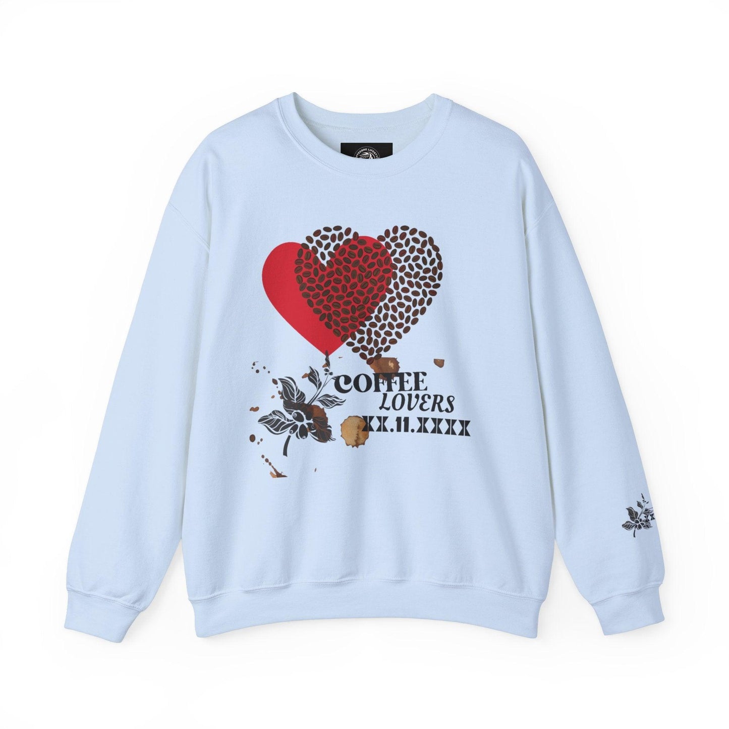 Valentine's Coffee Bean Heart Unisex Crewneck Sweatshirt - COFFEEBRE