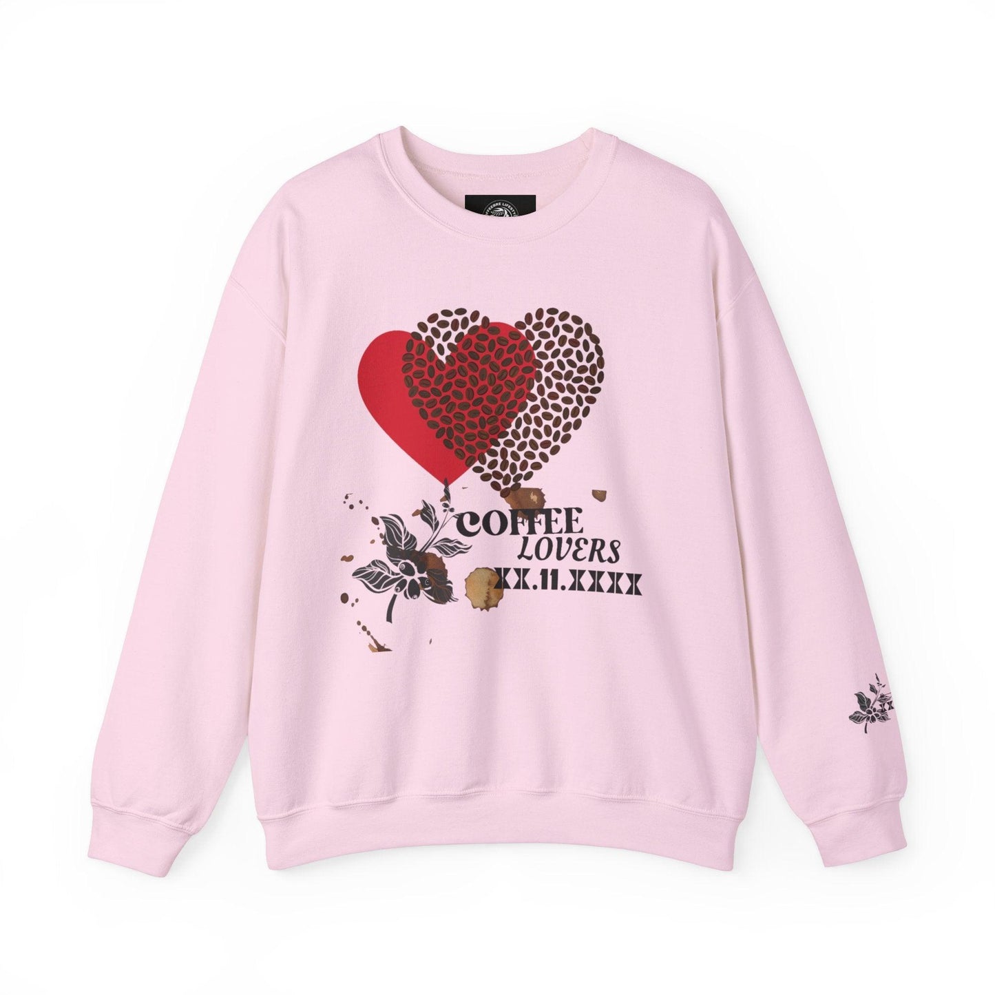Valentine's Coffee Bean Heart Unisex Crewneck Sweatshirt - COFFEEBRE