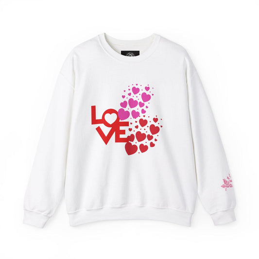 Valentine's Love Heart Unisex Heavy Blend™ Crewneck Sweatshirt - COFFEEBRE