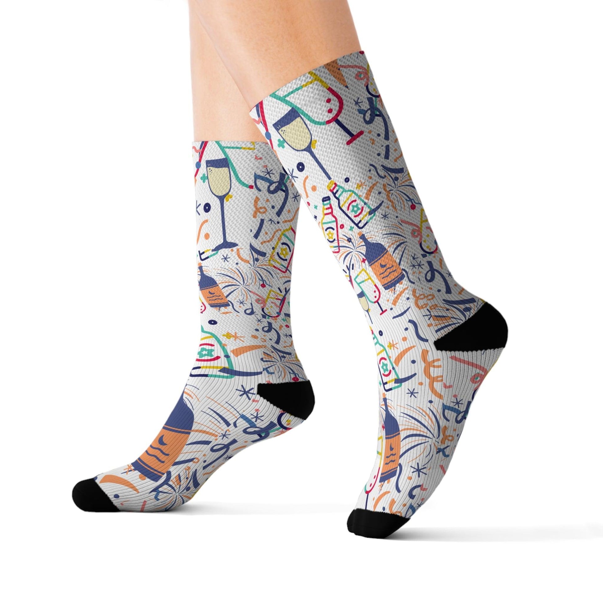 Wine and Cocktail Party Socks