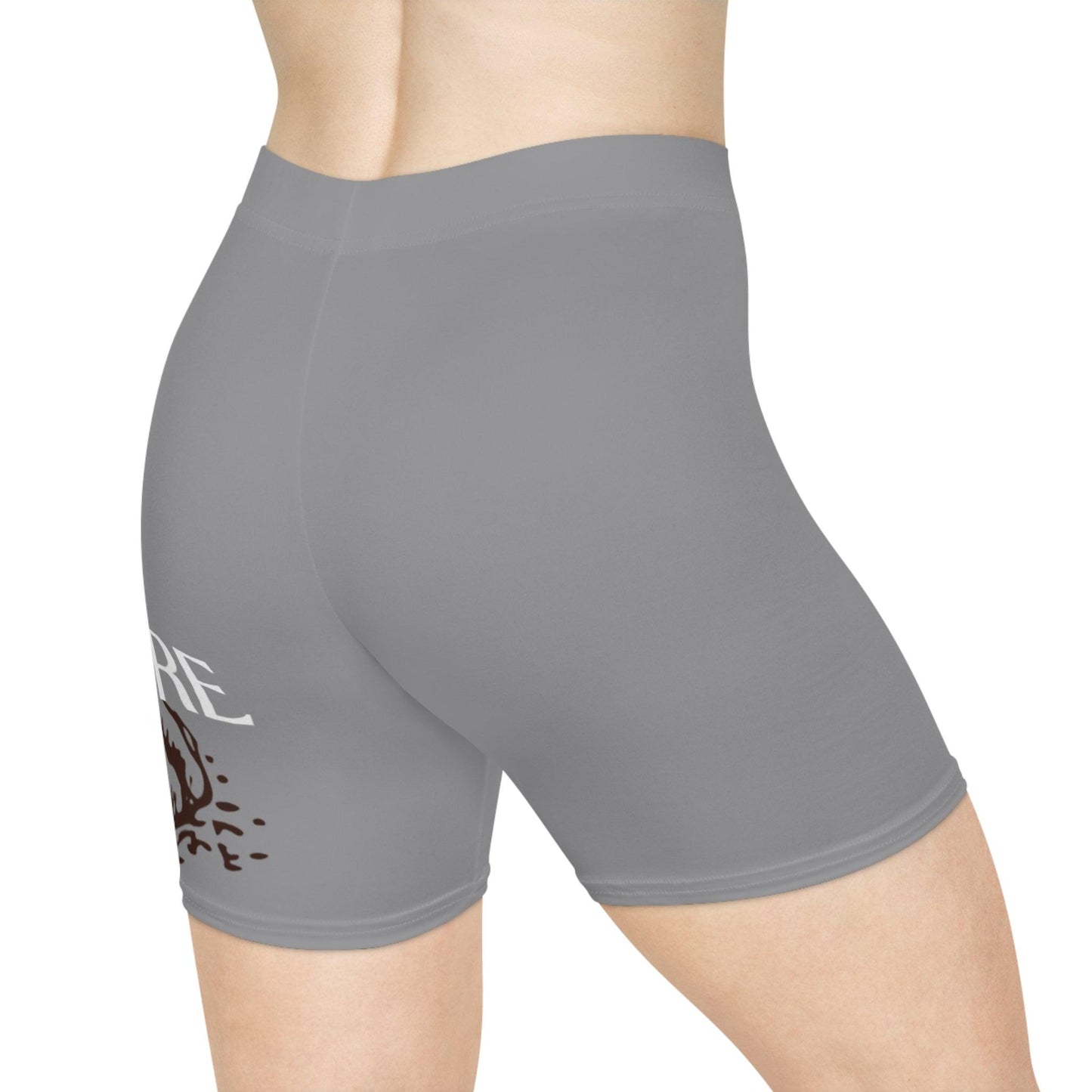 Women's Grey Biker Shorts